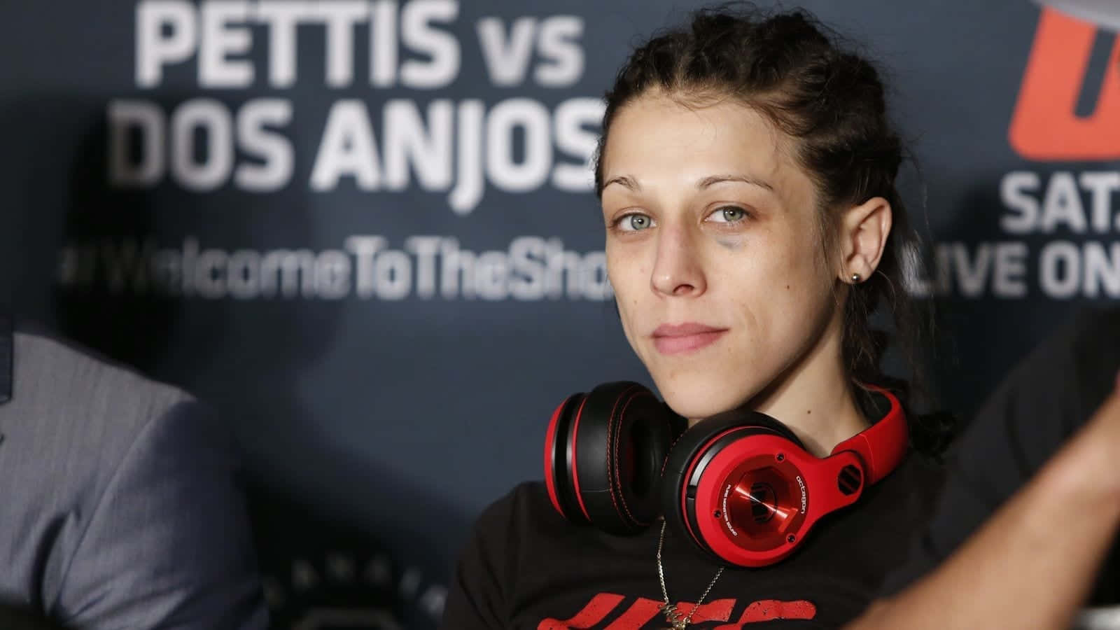 Joanna Jedrzejczyk In Press Conference Background