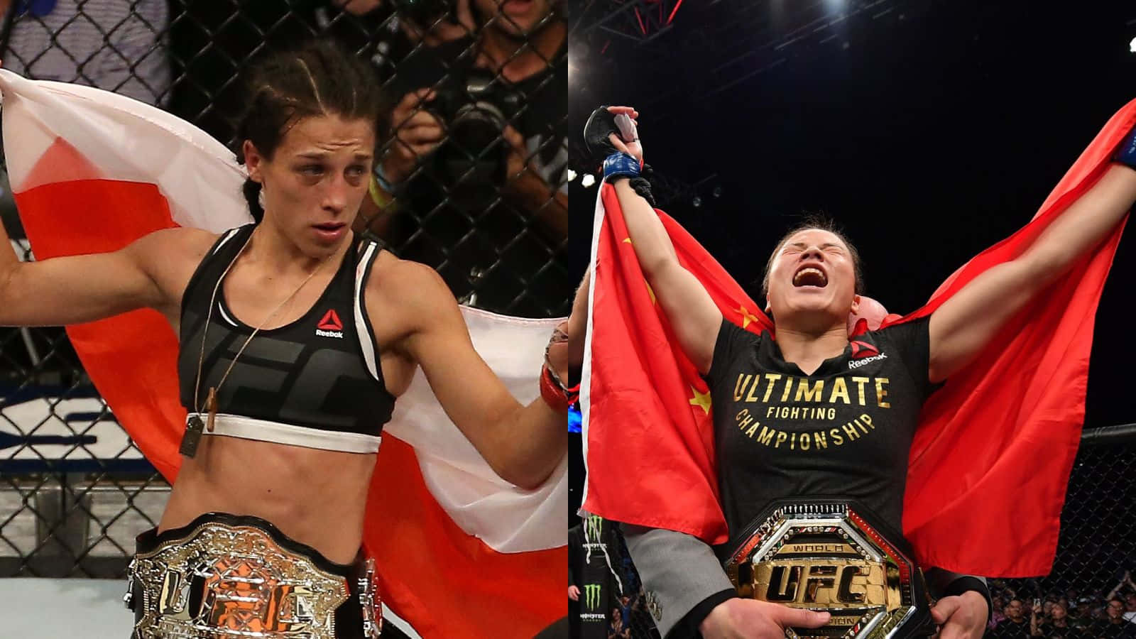 Joanna Jedrzejczyk & Zhang Weili Background