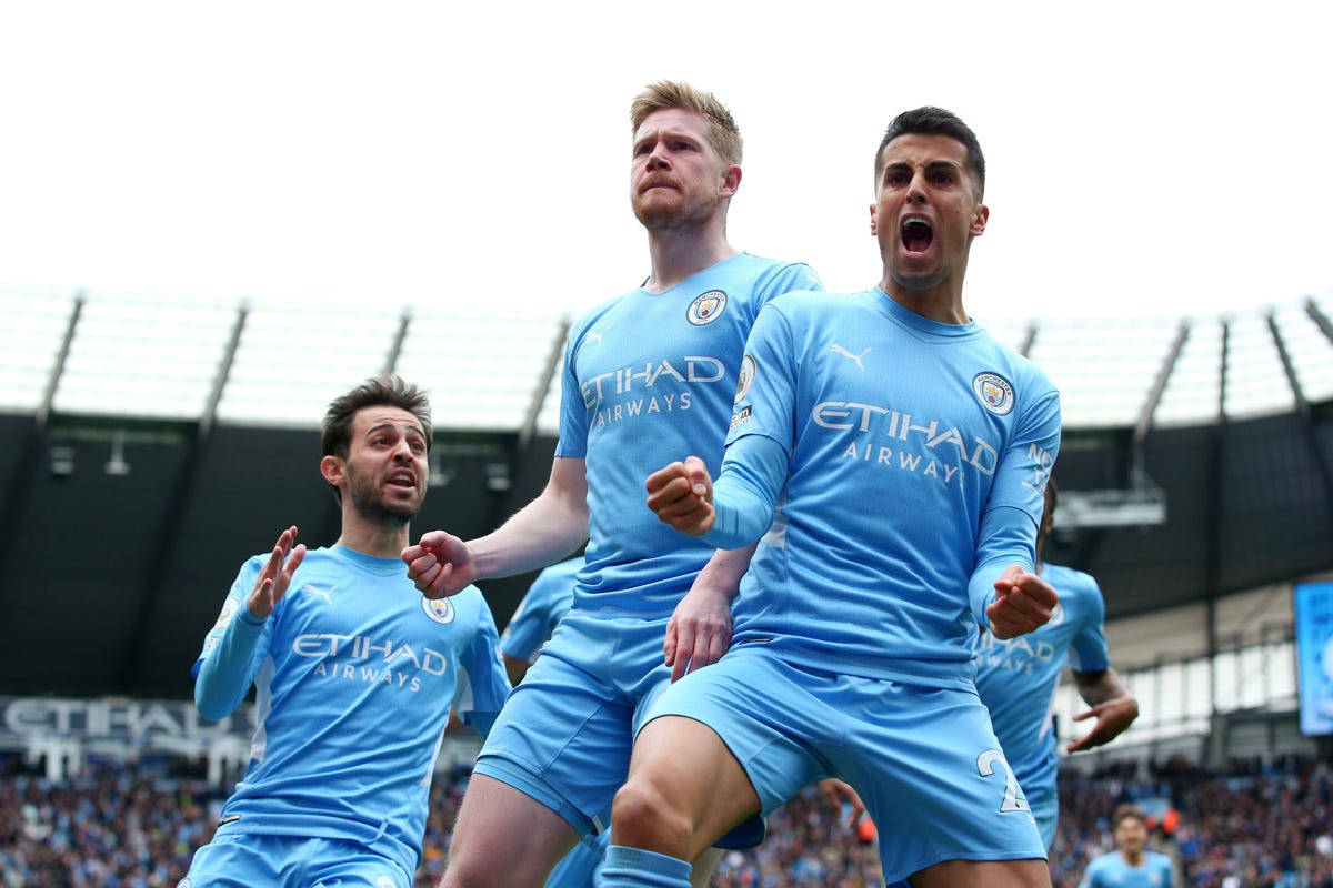 Joao Cancelo Celebrating