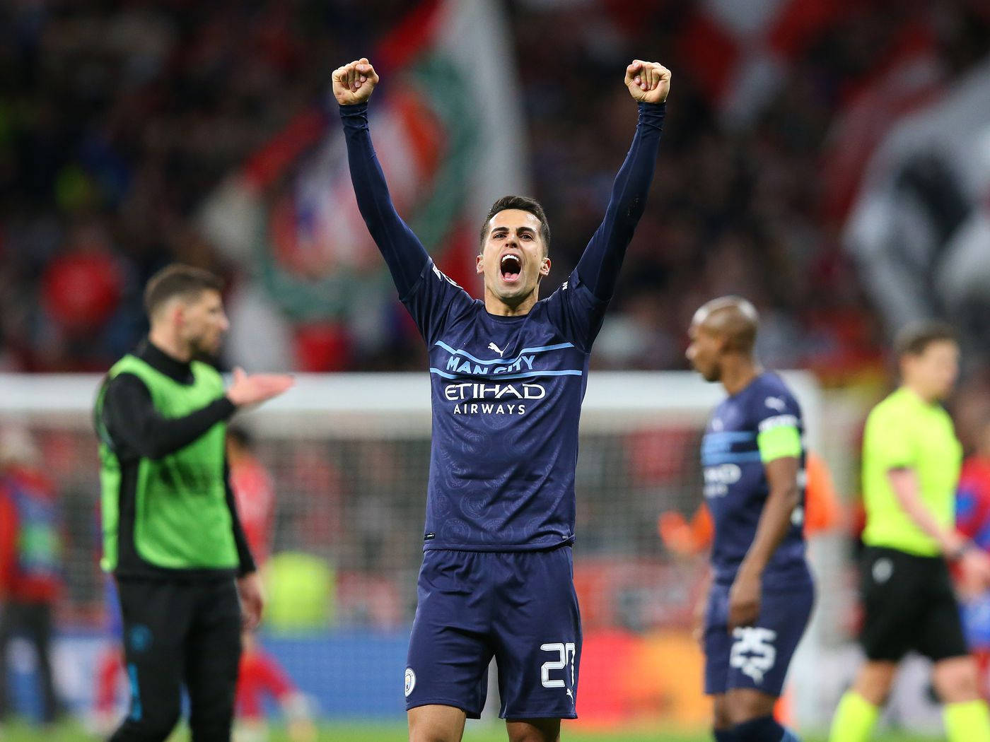 Joao Cancelo Celebrating