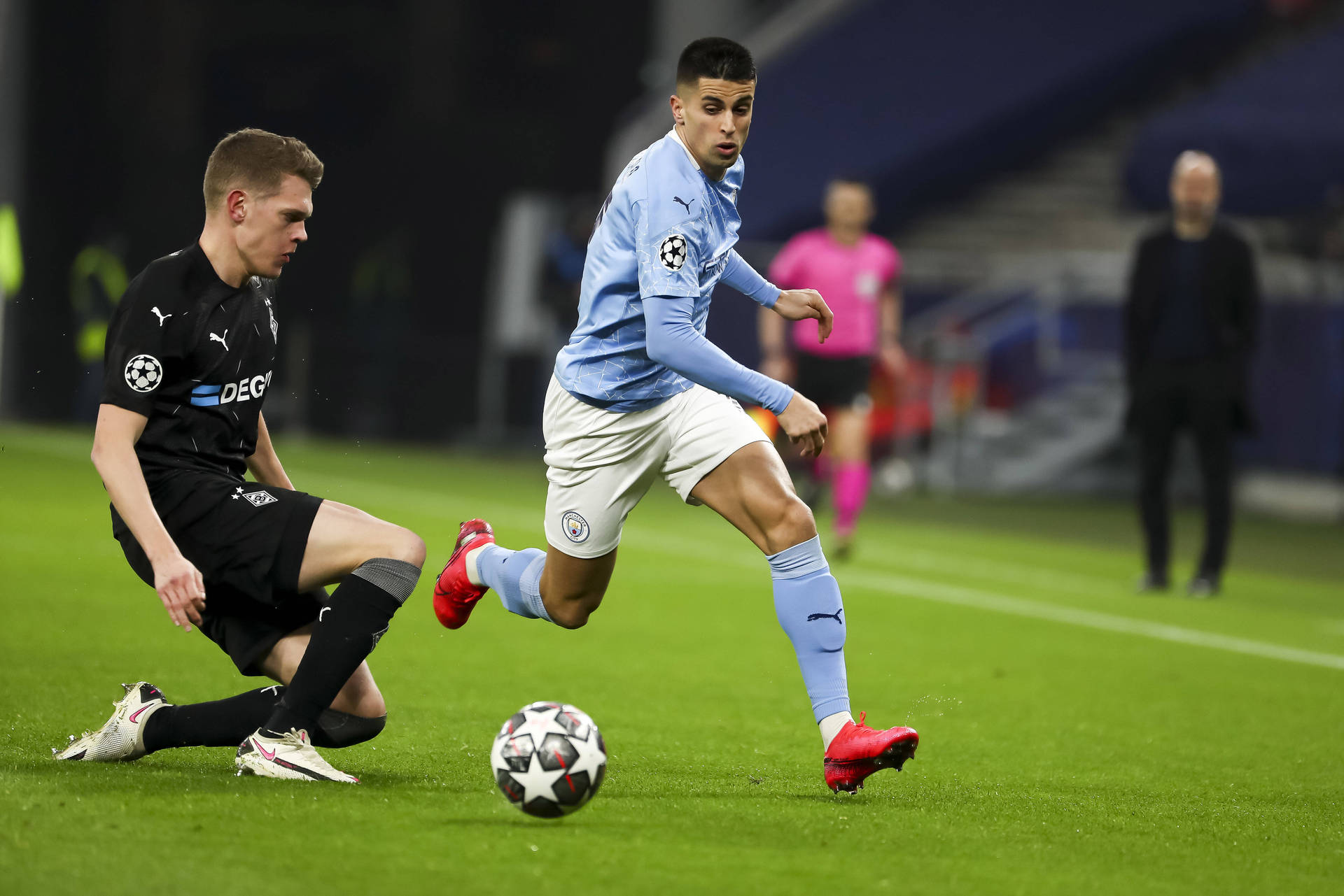 Joao Cancelo Chasing Ball Background