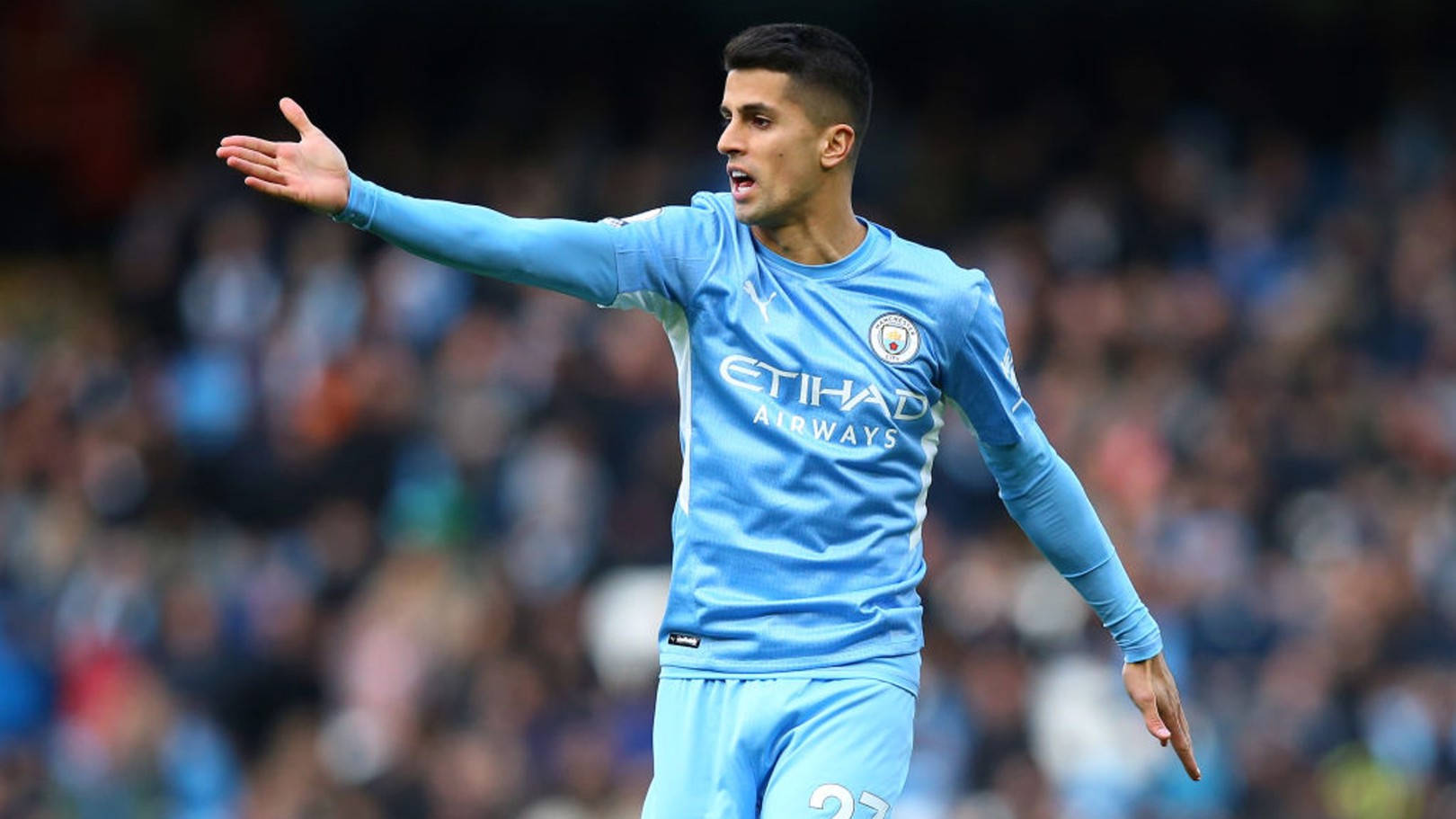 Joao Cancelo Hand Gesture Background