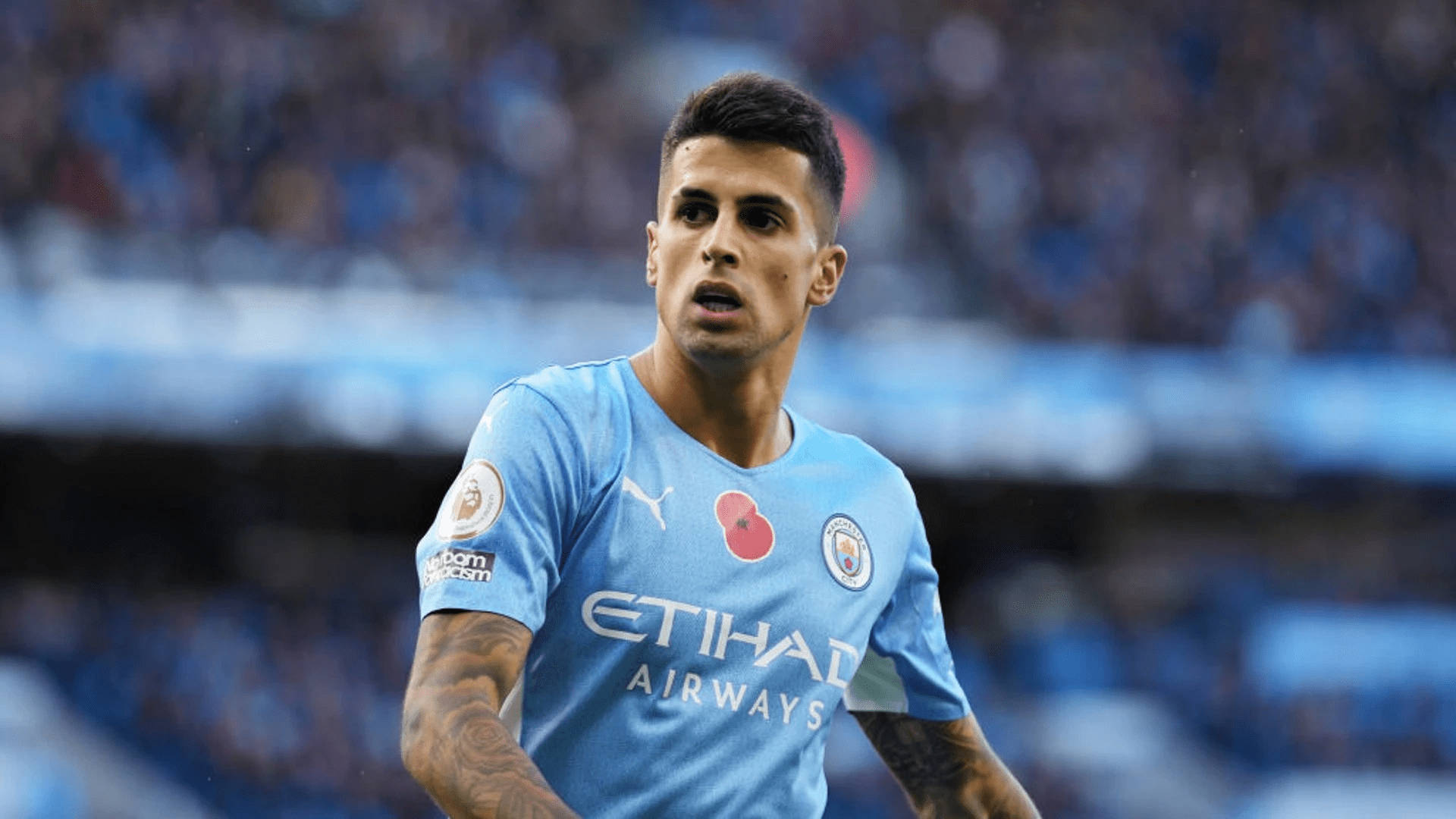 Joao Cancelo Looking Away Background