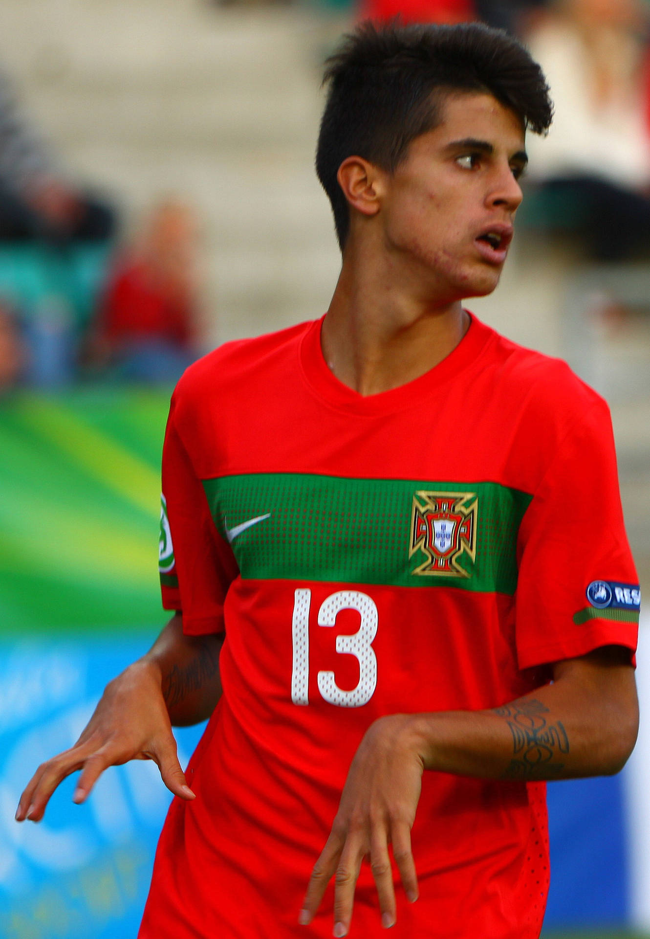 Joao Cancelo Red Jersey Background