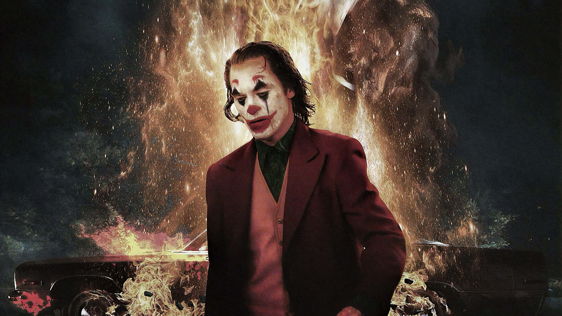 Joaquin Phoenix As The Joker In Critically Acclaimed Film ‘joker’. Background