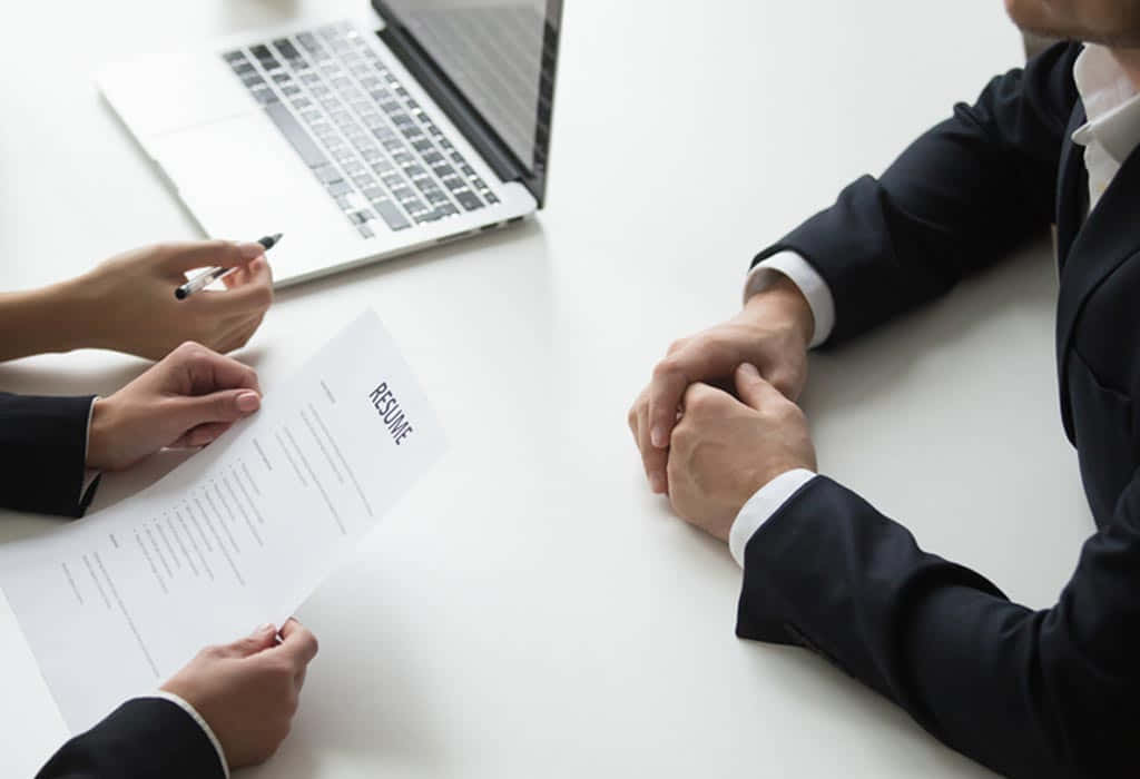 Job Interview Resume Review Background