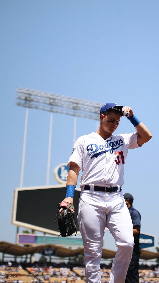 Joc Pederson In La Dodgers Uniform Background