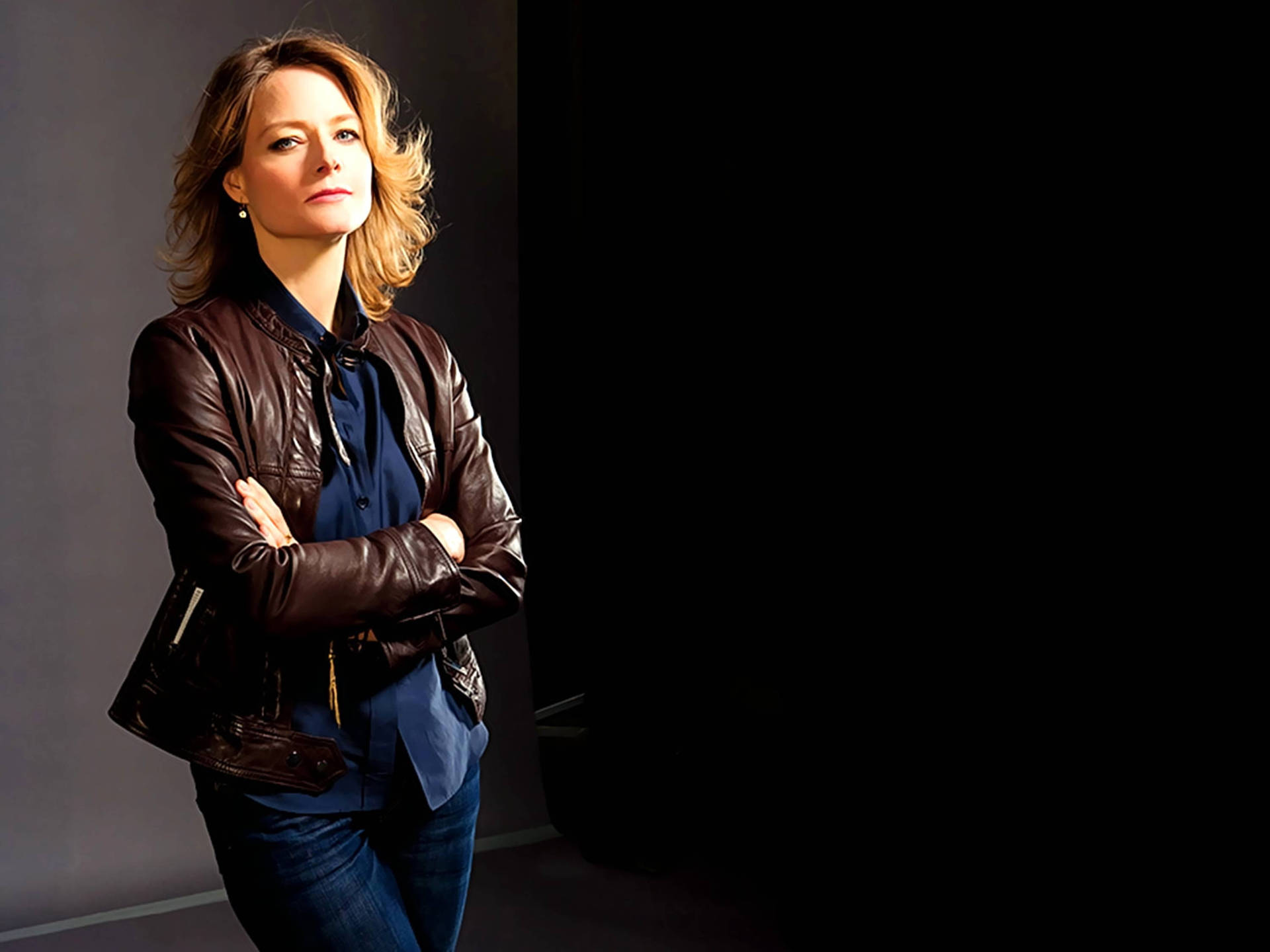 Jodie Foster In Studio Scene