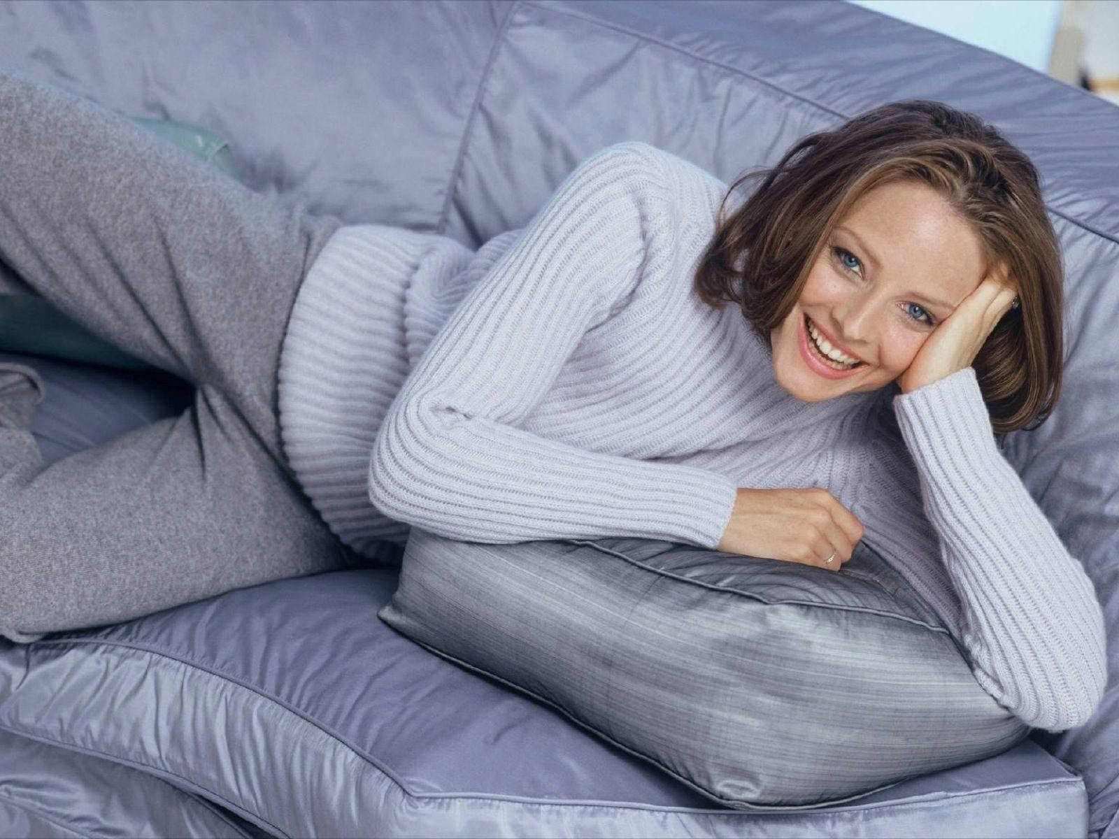 Jodie Foster On Couch