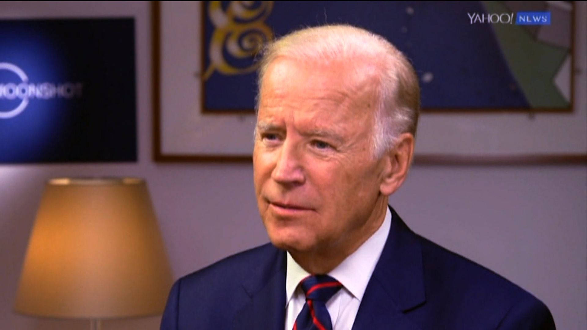Joe Biden During An Interview Background