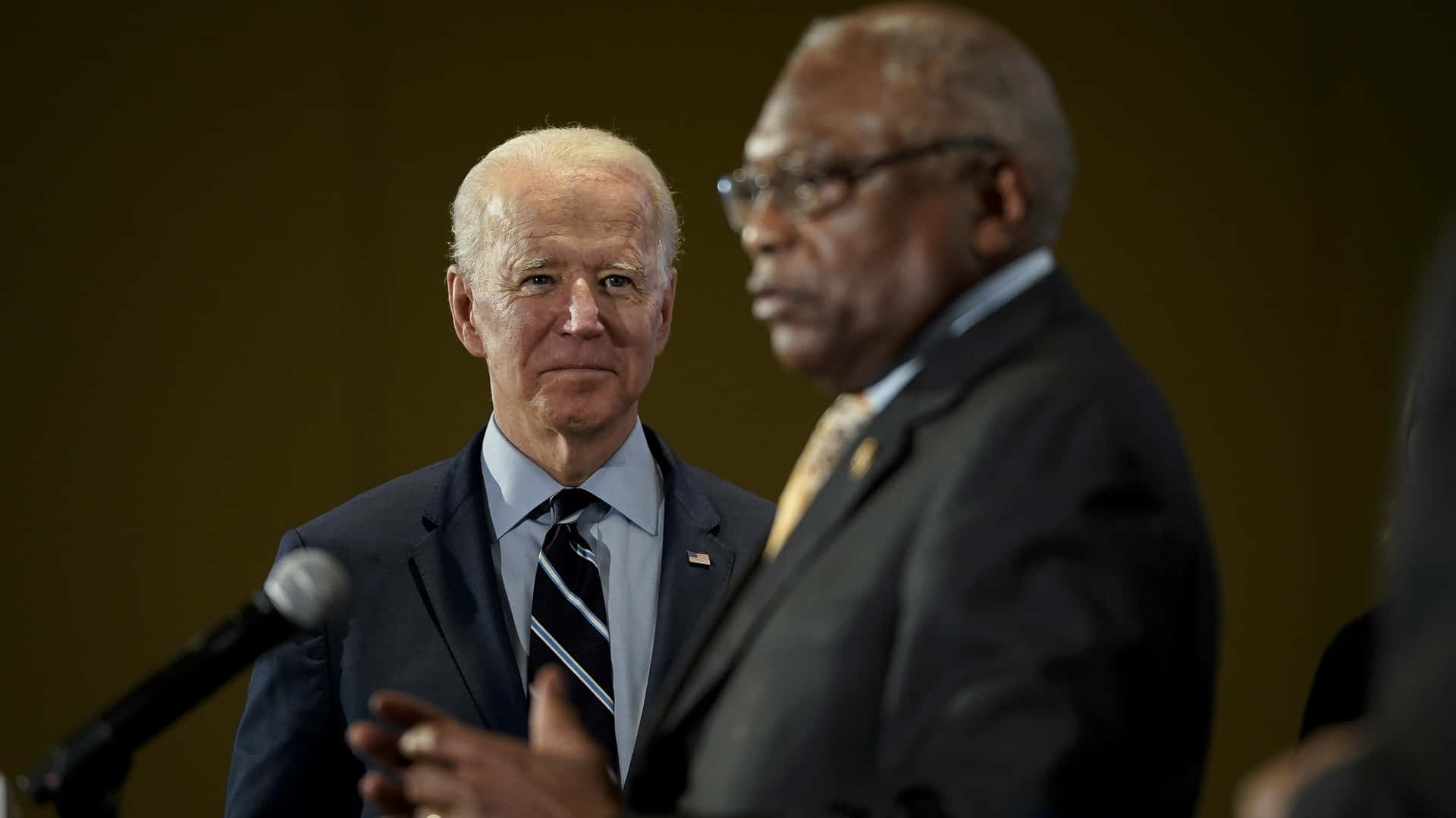 Joe Biden Looking At Jim Clyburn