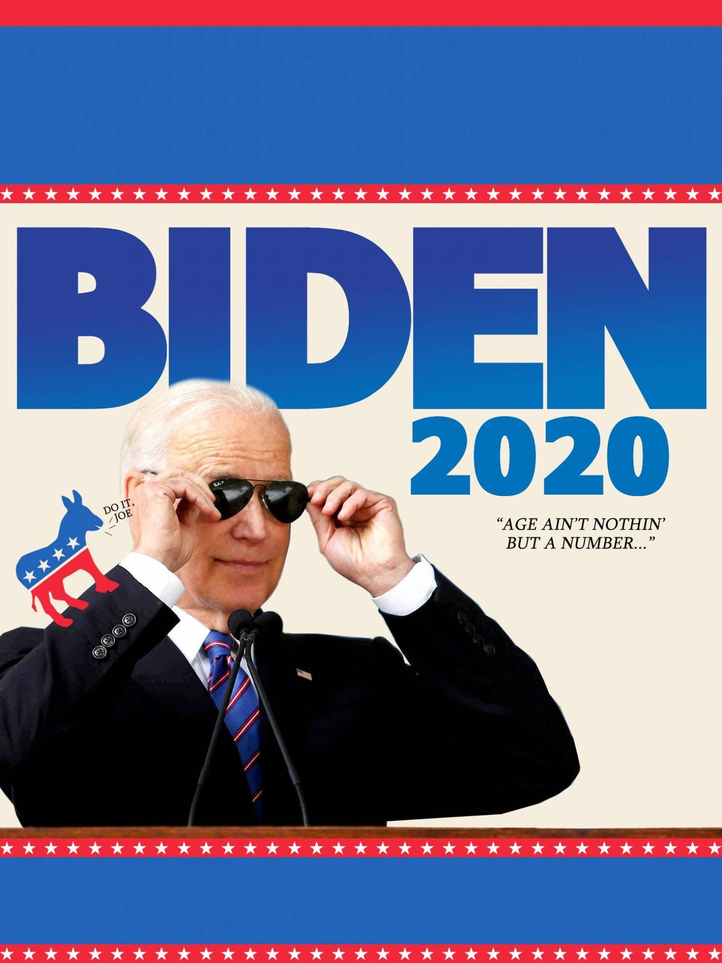 Joe Biden Raising Awareness For The 2020 Election Background