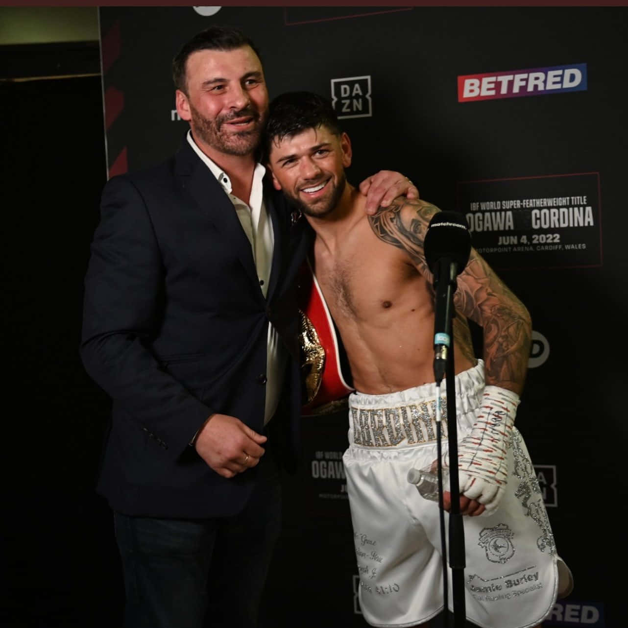 Joe Calzaghe And Joe Cordina Background