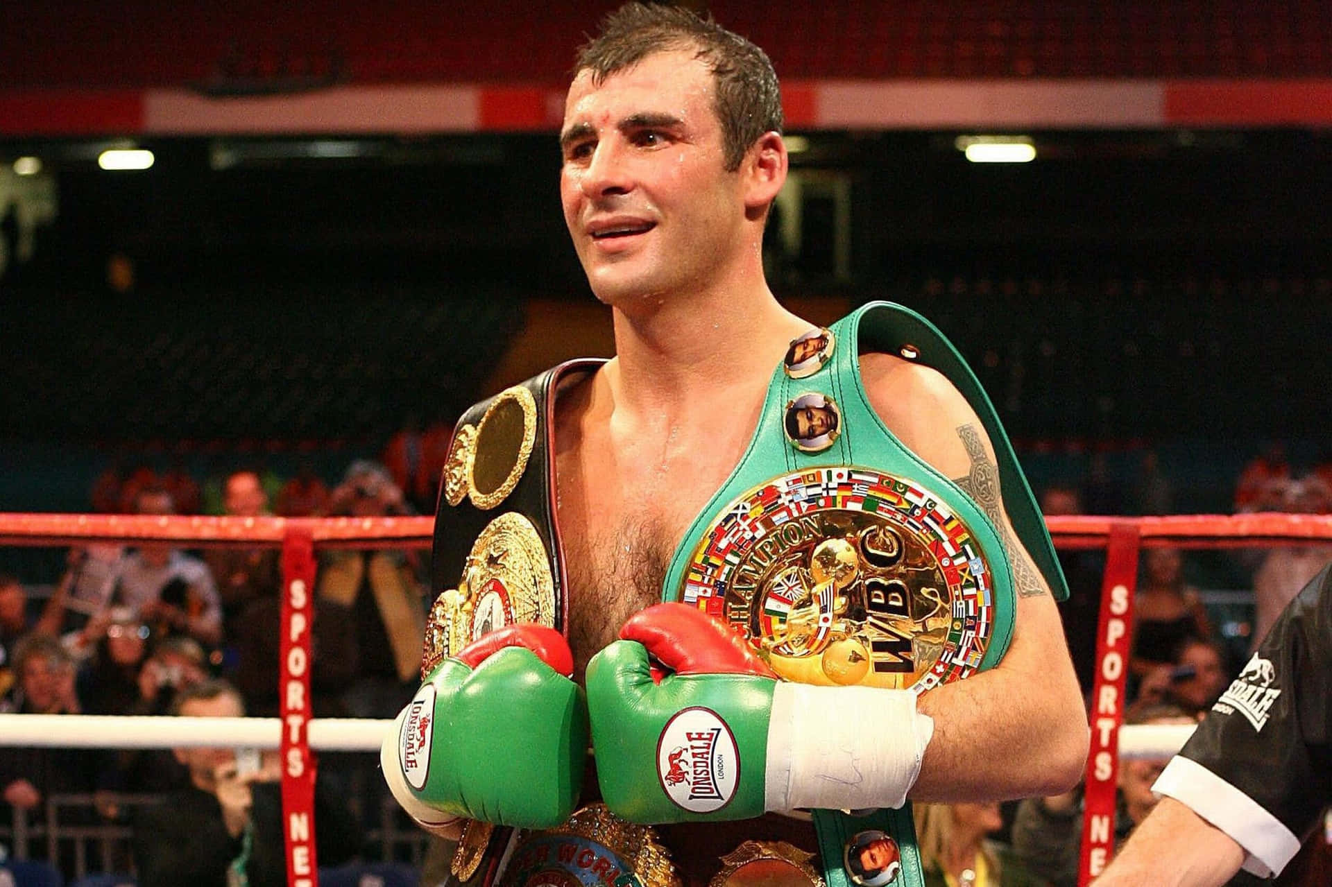 Joe Calzaghe Overly Sweating Background