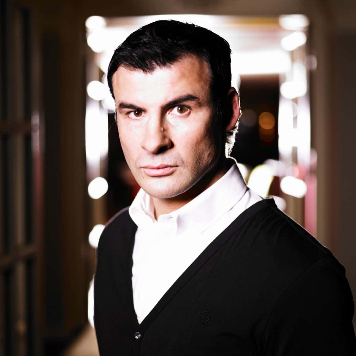 Joe Calzaghe Serious Look Background