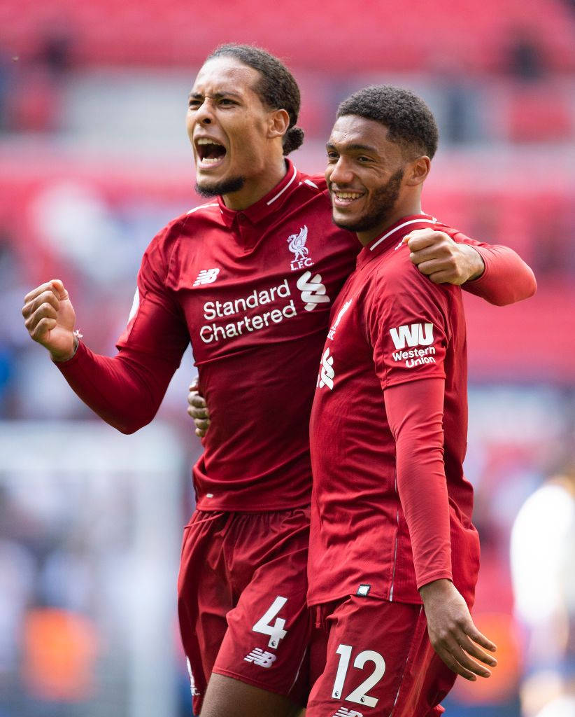 Joe Gomez And Virgil Van Dijk