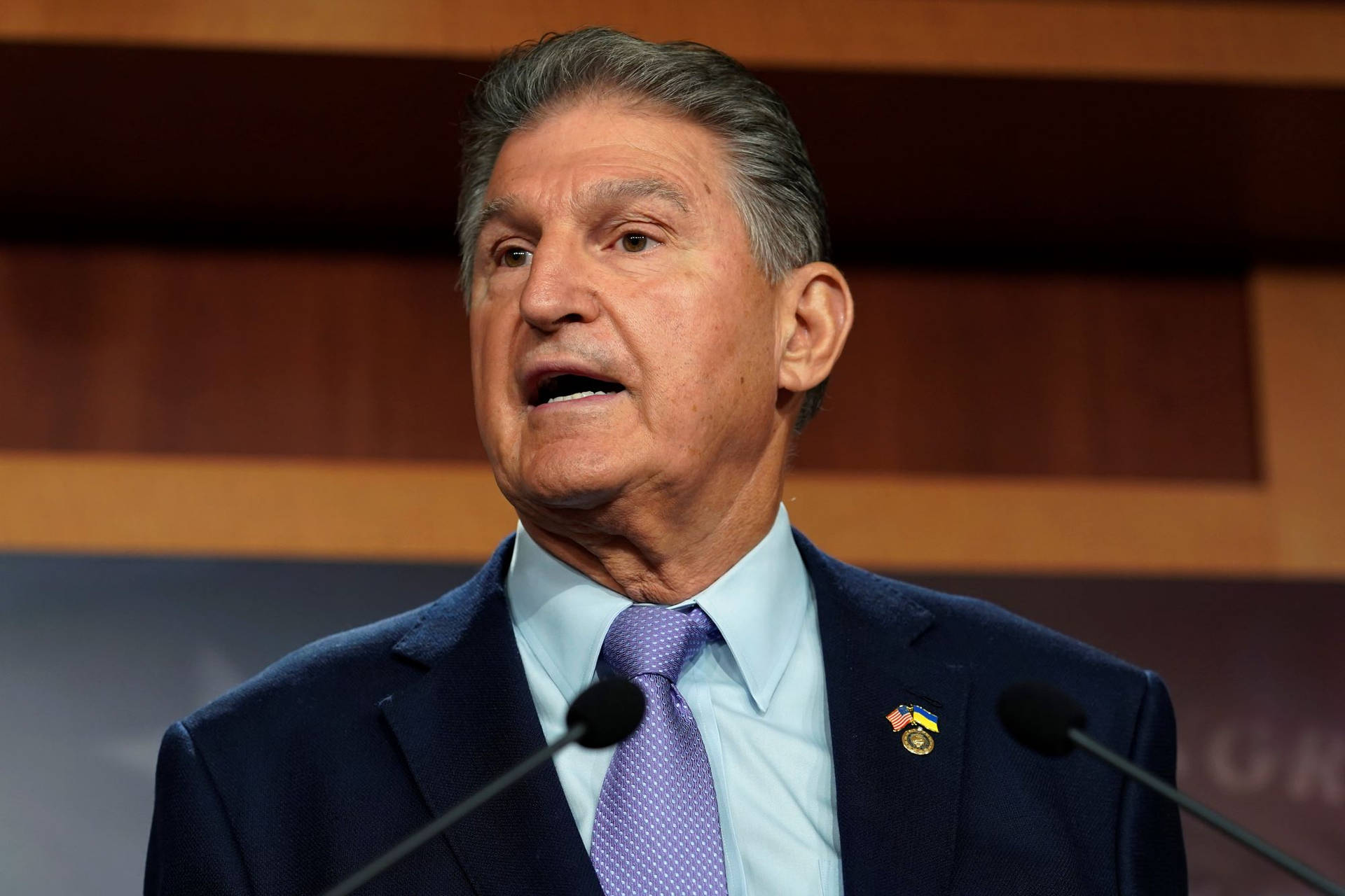 Joe Manchin Opening His Mouth Background