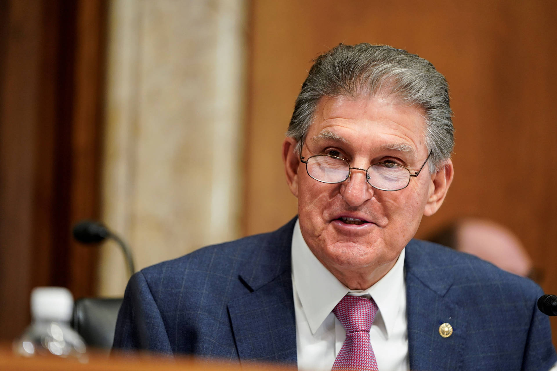 Joe Manchin Sarcastic Look Background