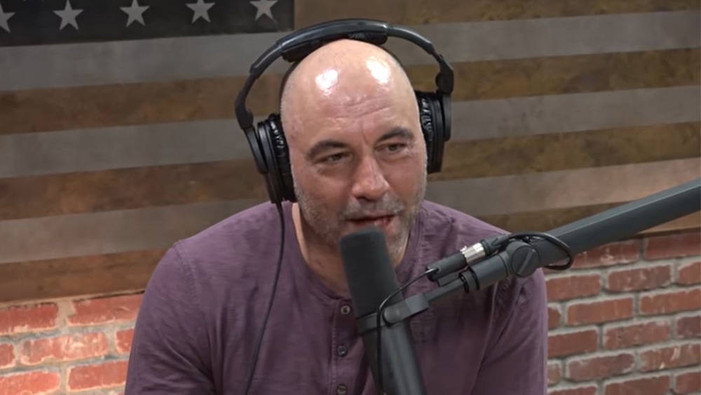 Joe Rogan Talking With Mic Background