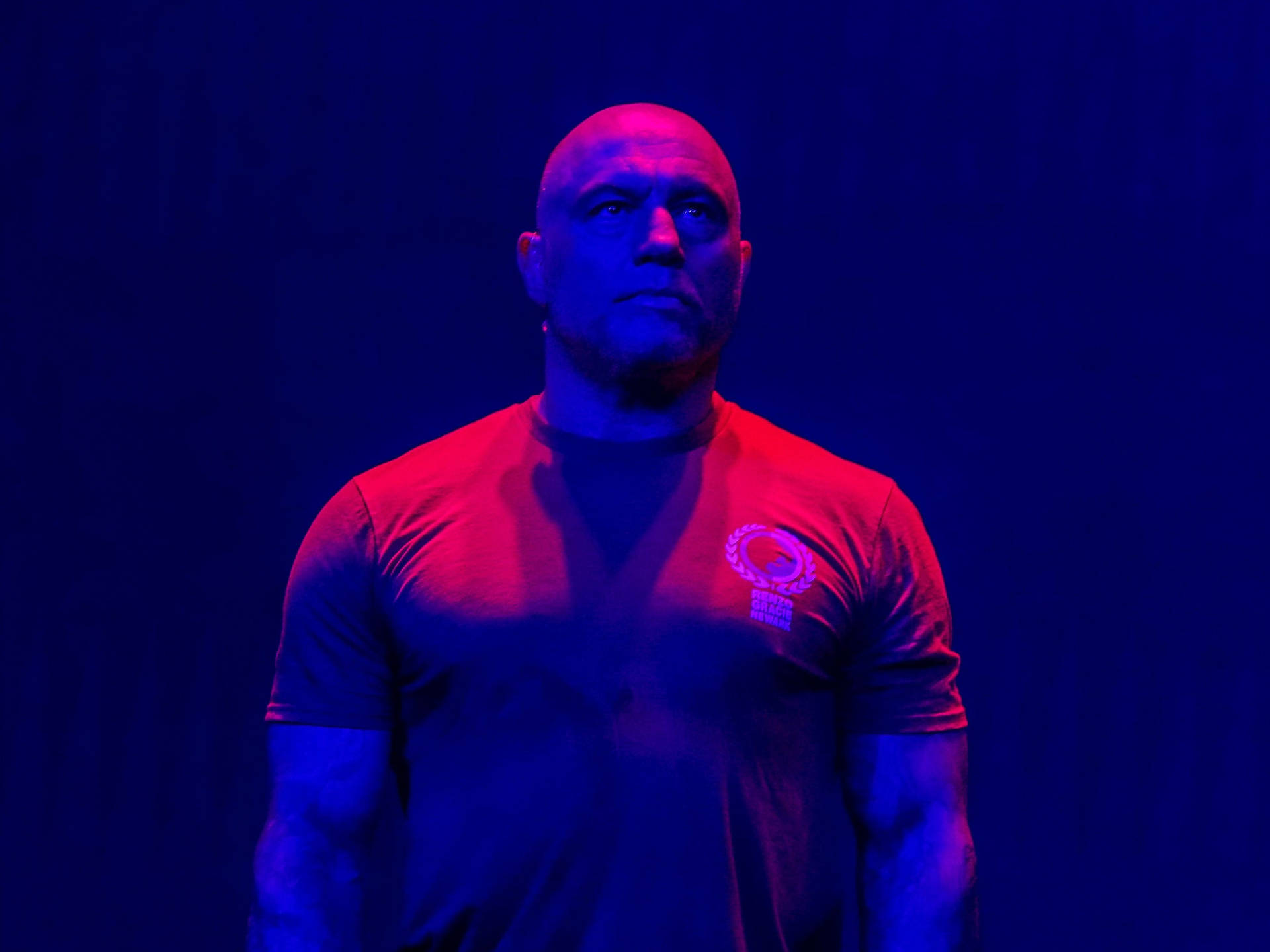 Joe Rogan Under Uv Background