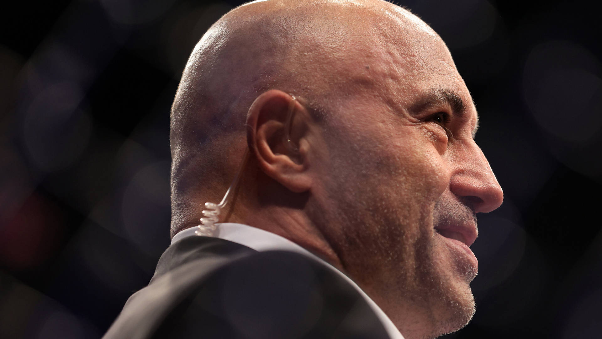 Joe Rogan With Earpiece