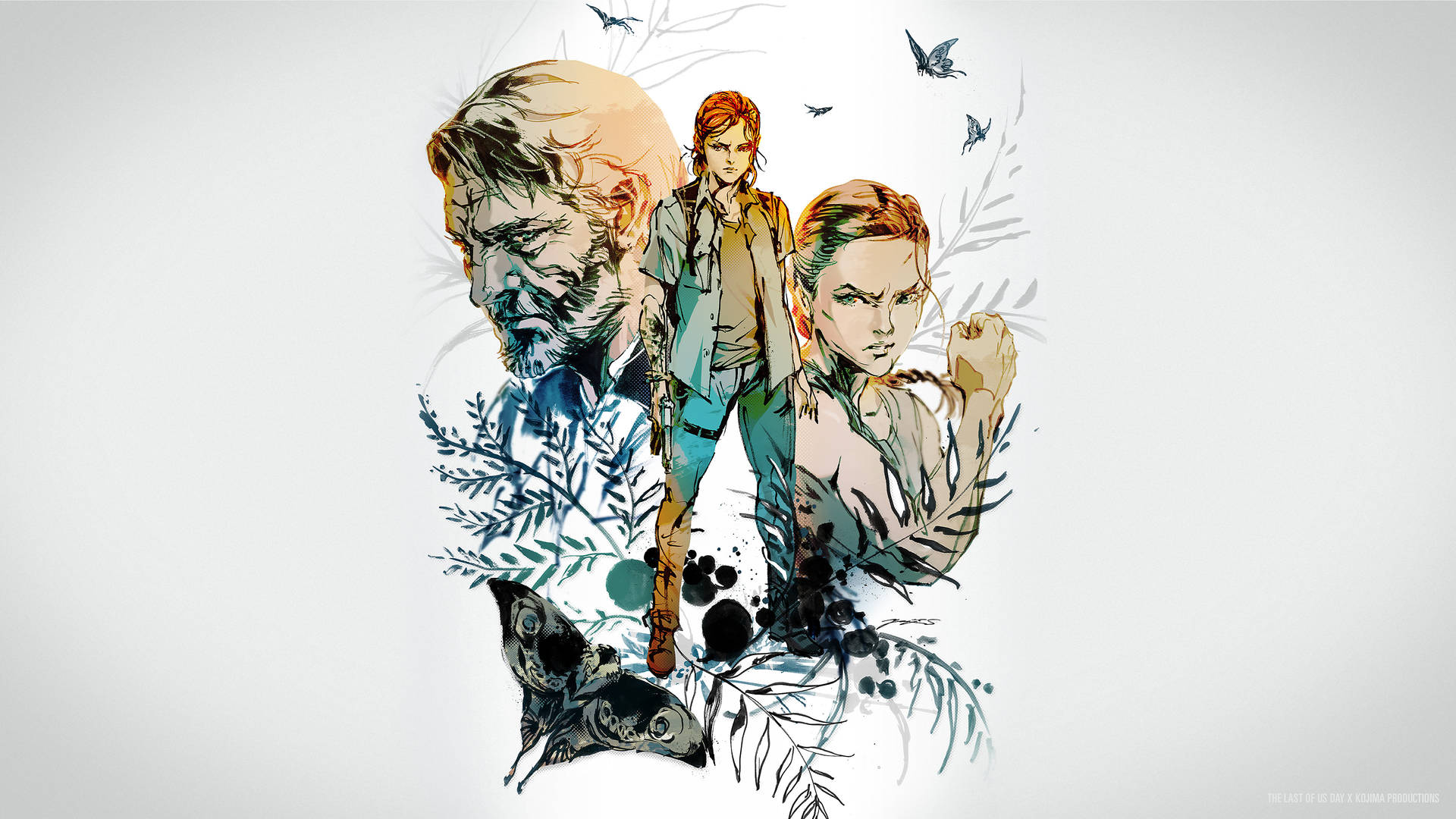 Joel, Abbie, And Ellie In The Last Of Us 4k Background