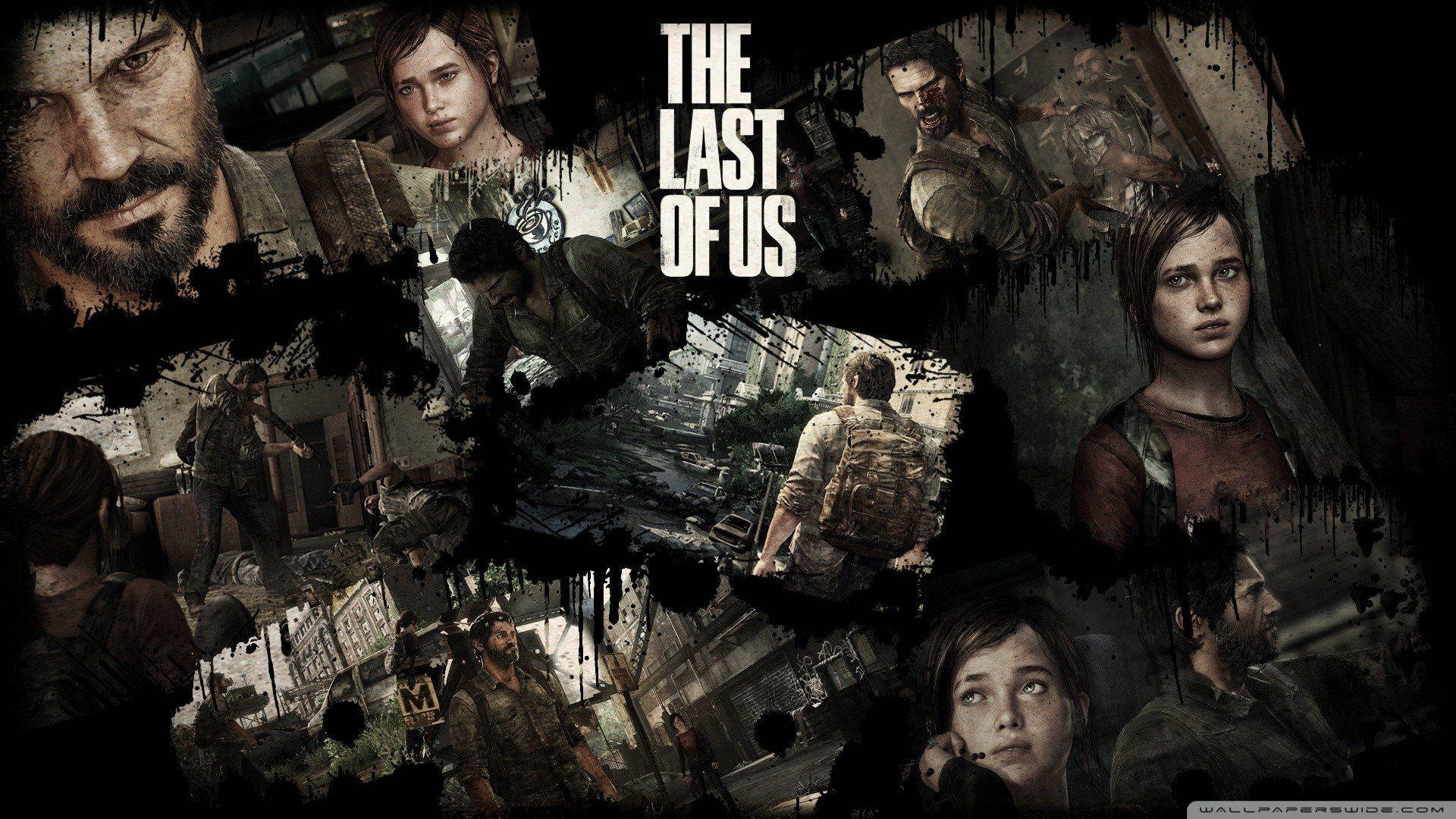 Joel And Ellie Living On The Edge In The Last Of Us Background