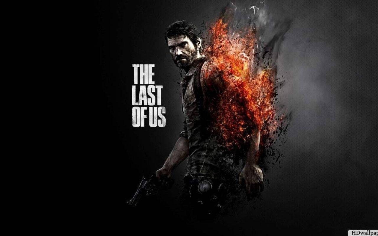 Joel Is Burning With Determination To Protect Ellie In The Last Of Us Background