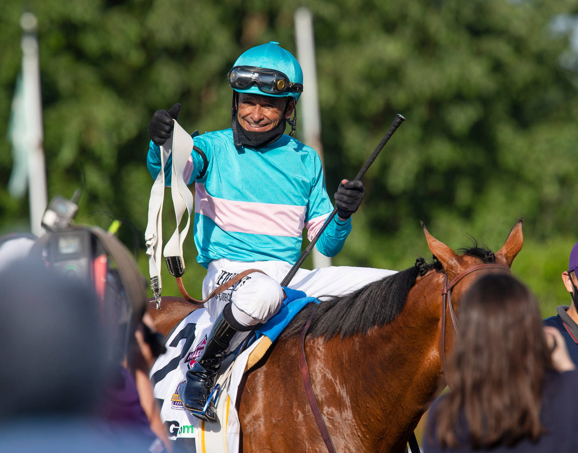 Joel Rosario Riding The Acclaimed Uni To A Victorious Finish At The Kentucky Derby