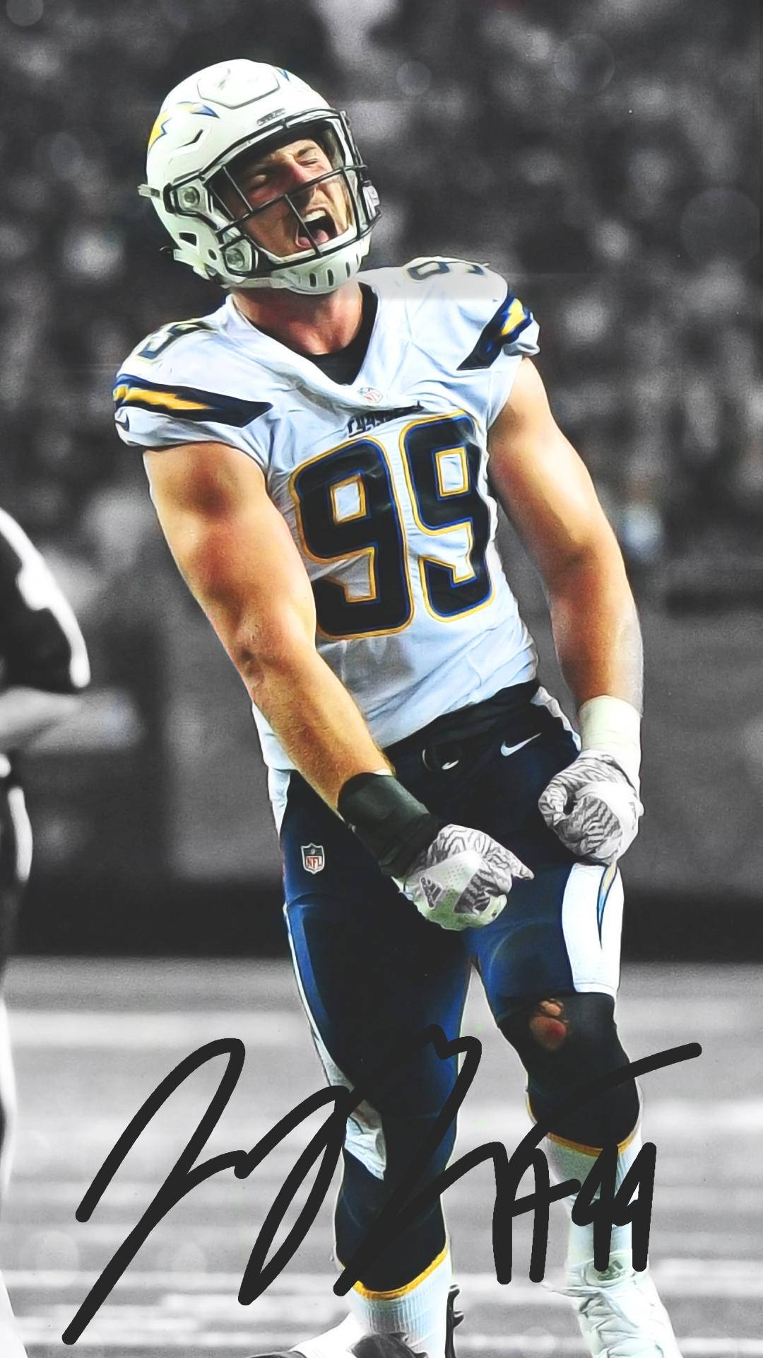 Joey Bosa Emotional Football Game Background