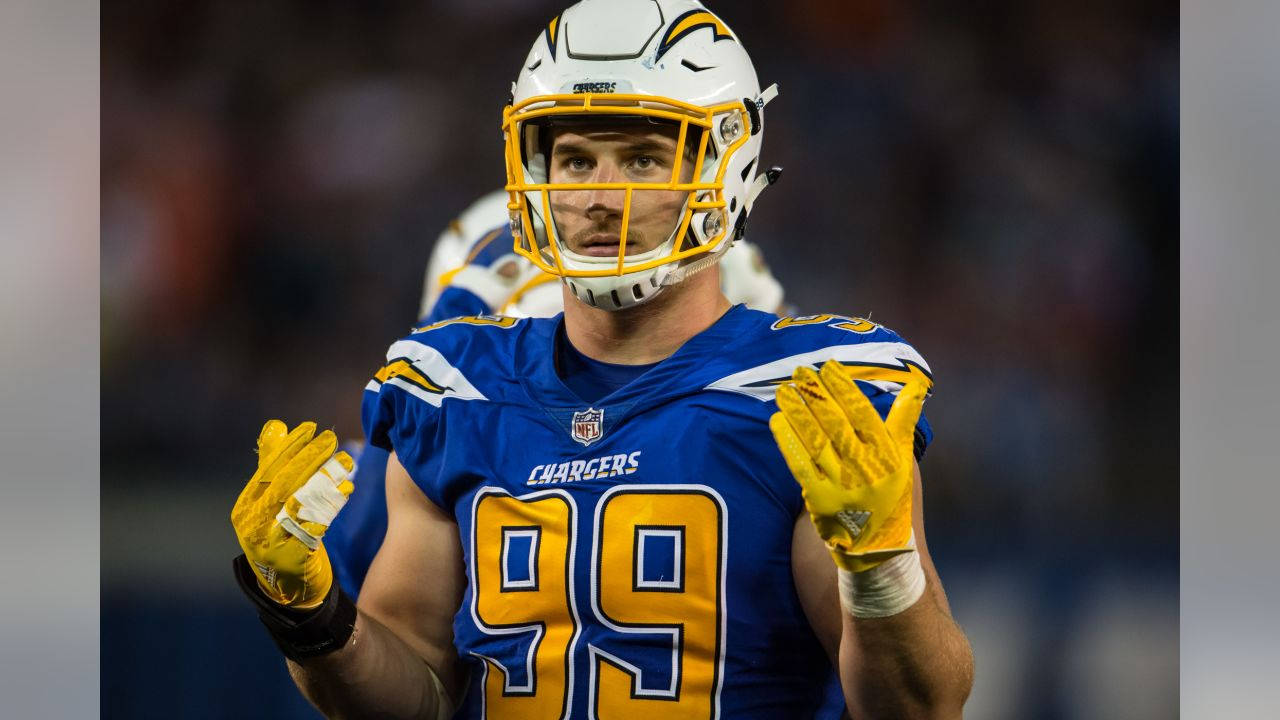 Joey Bosa Serious Nfl Gameplay Background