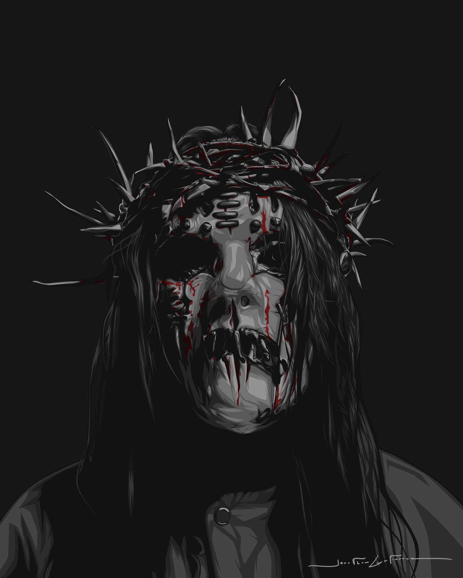Joey Jordison Crown Of Thorns Background