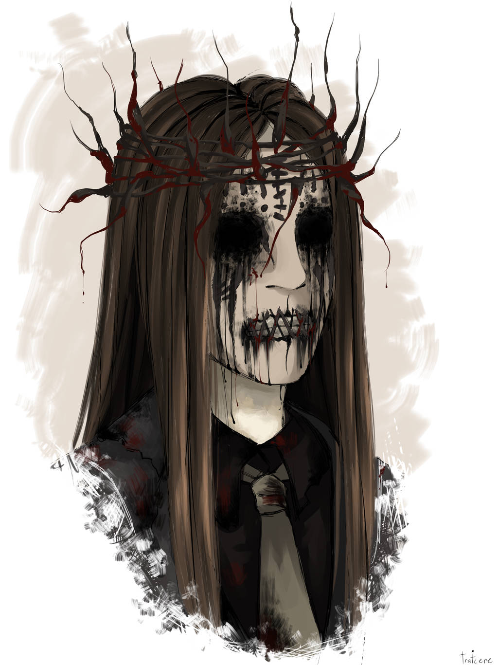 Joey Jordison Digital Portrait Background