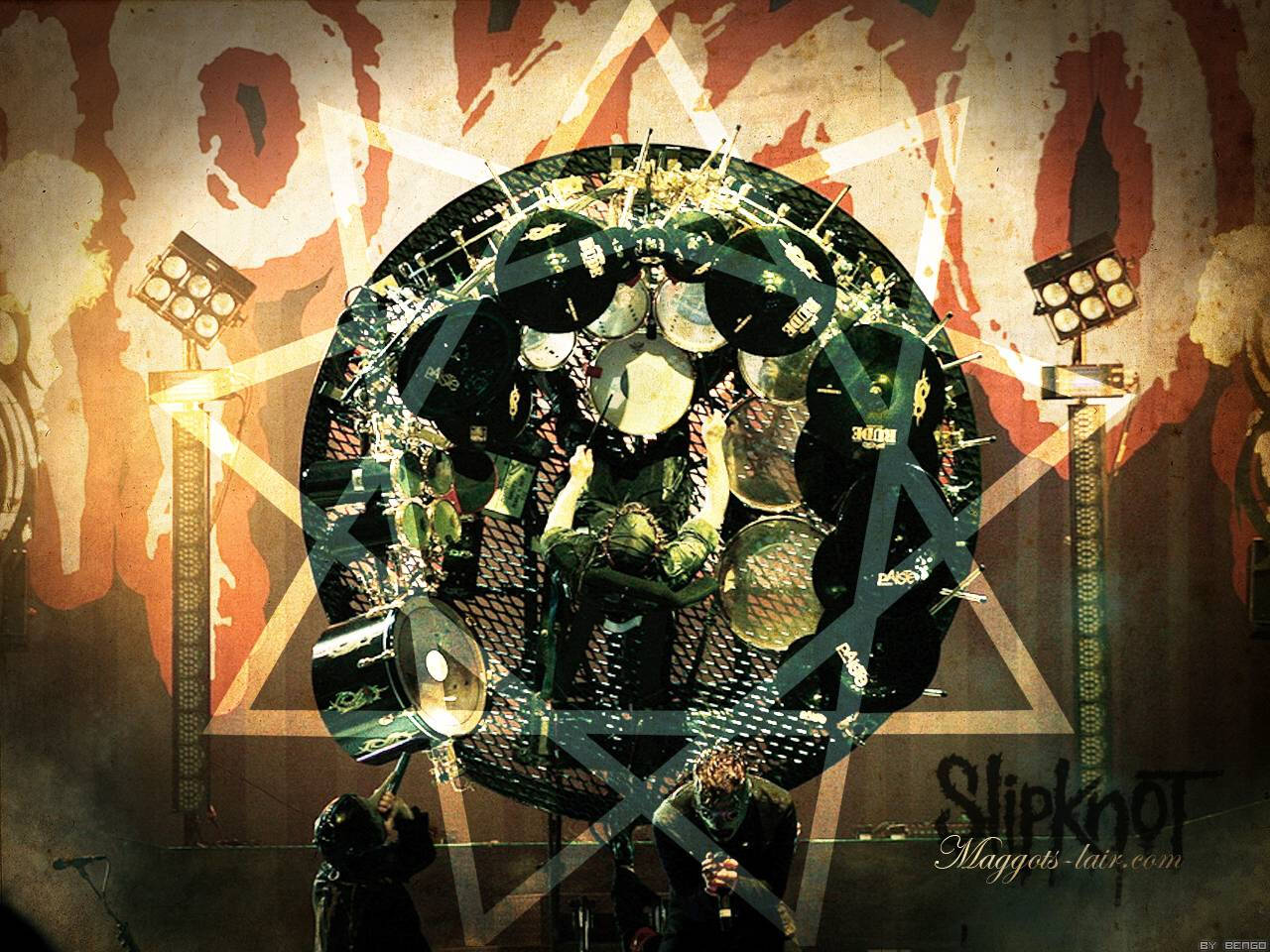 Joey Jordison Drum Stage Background