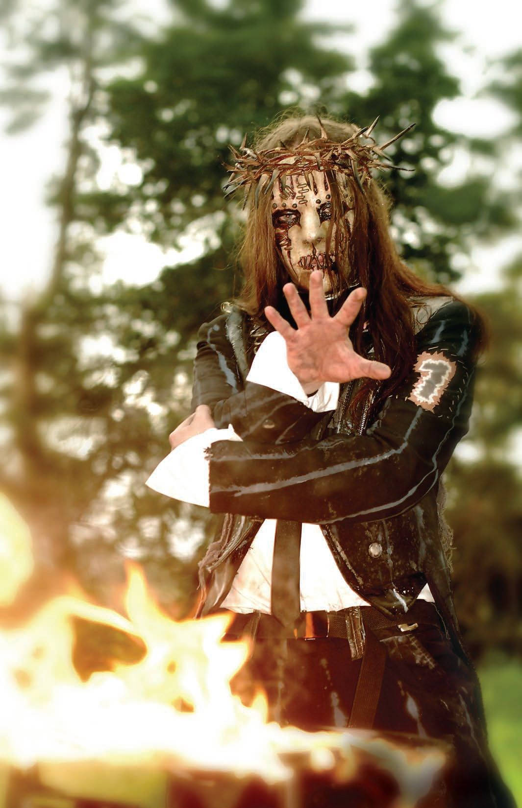 Joey Jordison Fire Background