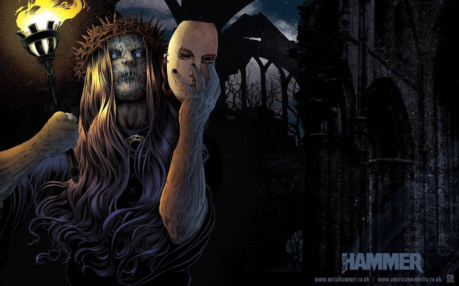 Joey Jordison Horror Art Background