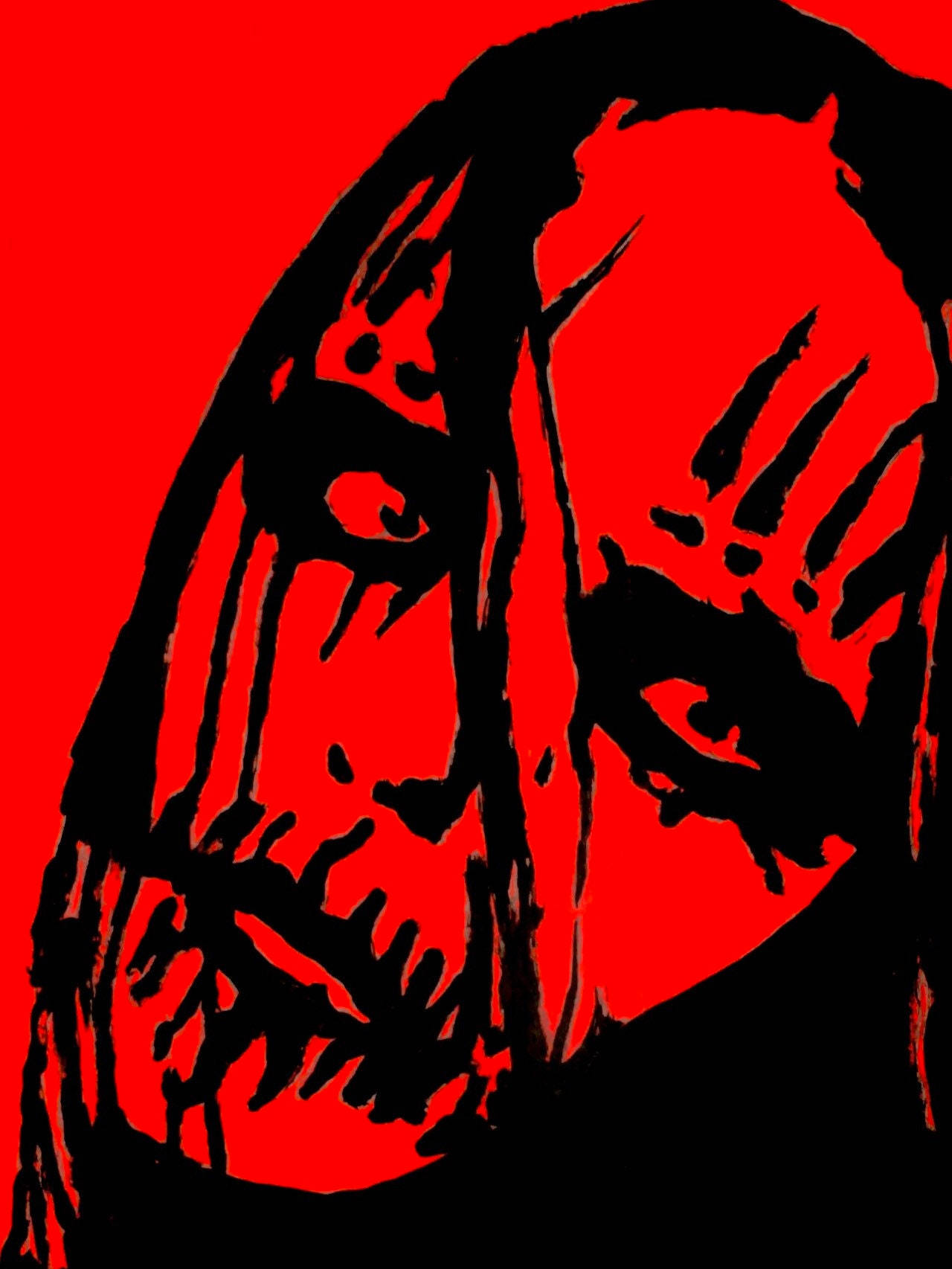 Joey Jordison Red Poster