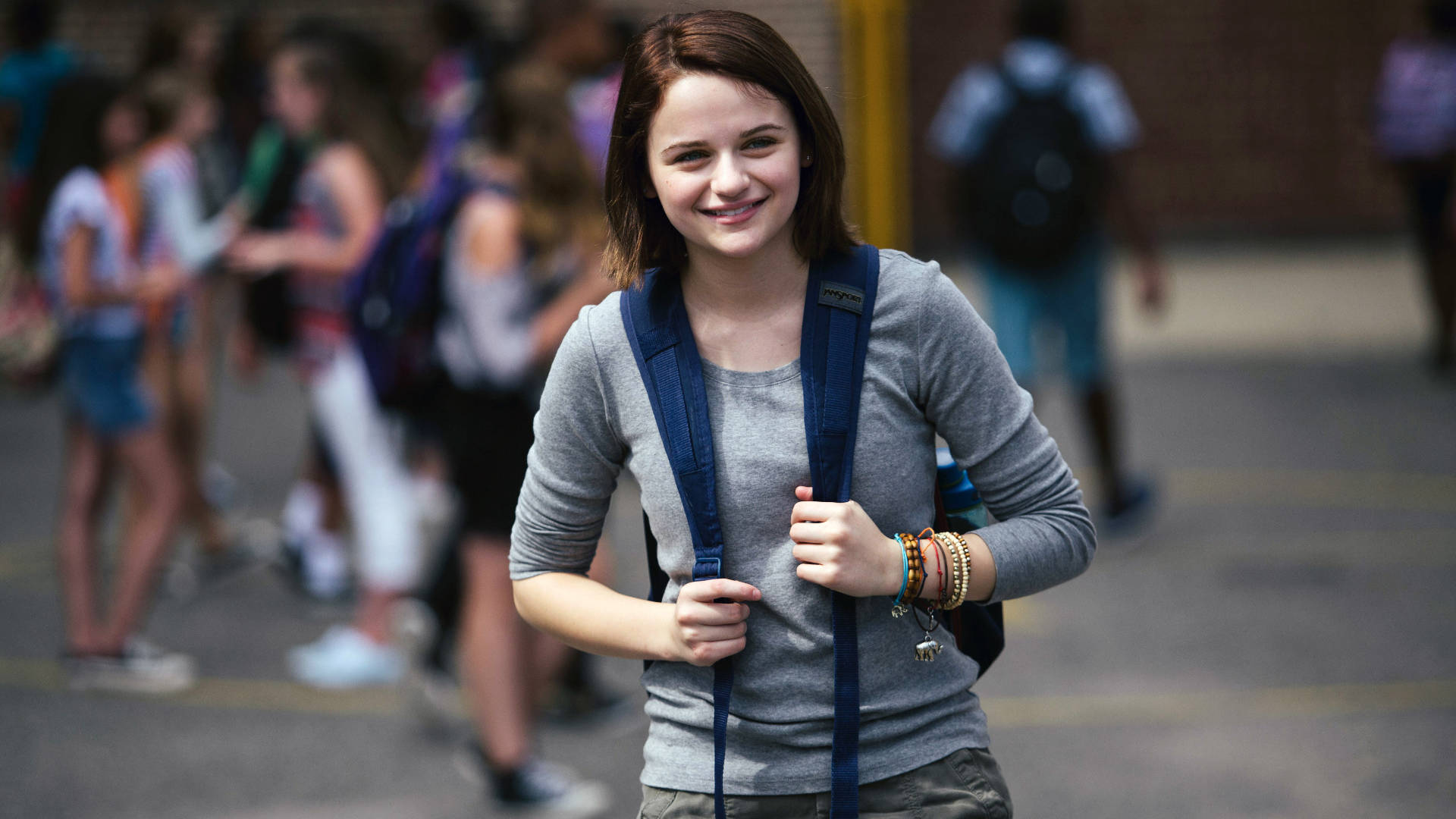 Joey King As Clare In School Background
