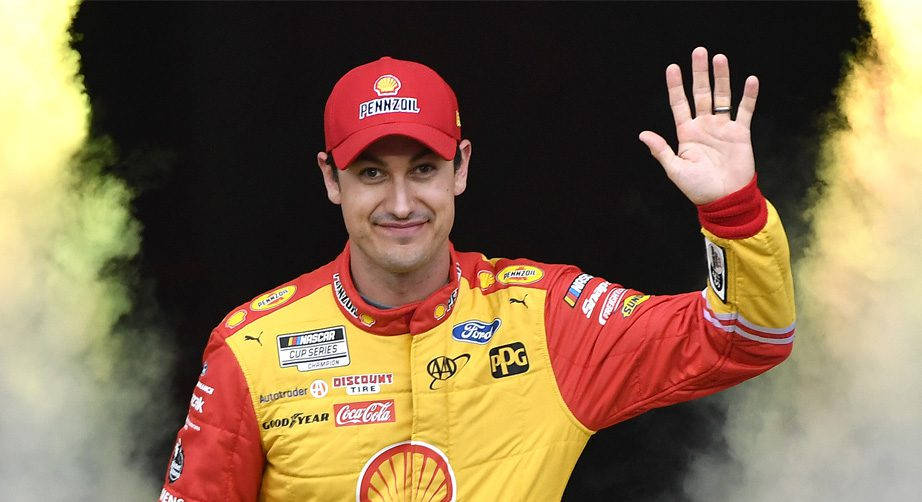 Joey Logano Waving