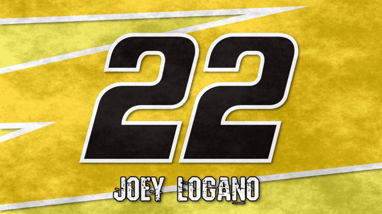 Joey Logano Yellow Background 22