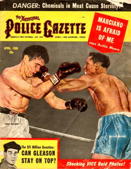Joey Maxim Magazine Cover 1955 Background