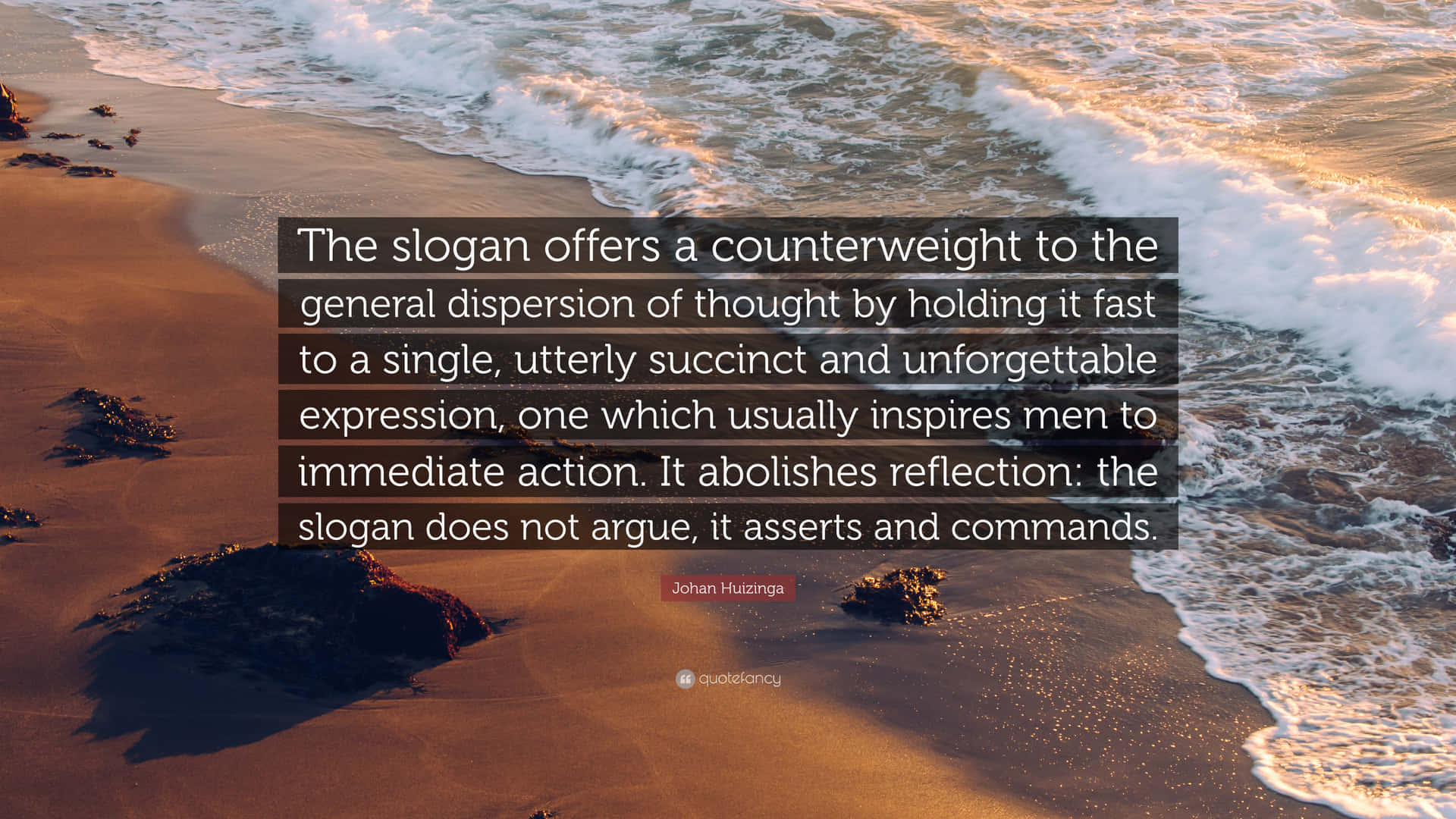 Johan Huizinga Succinct Quote Background