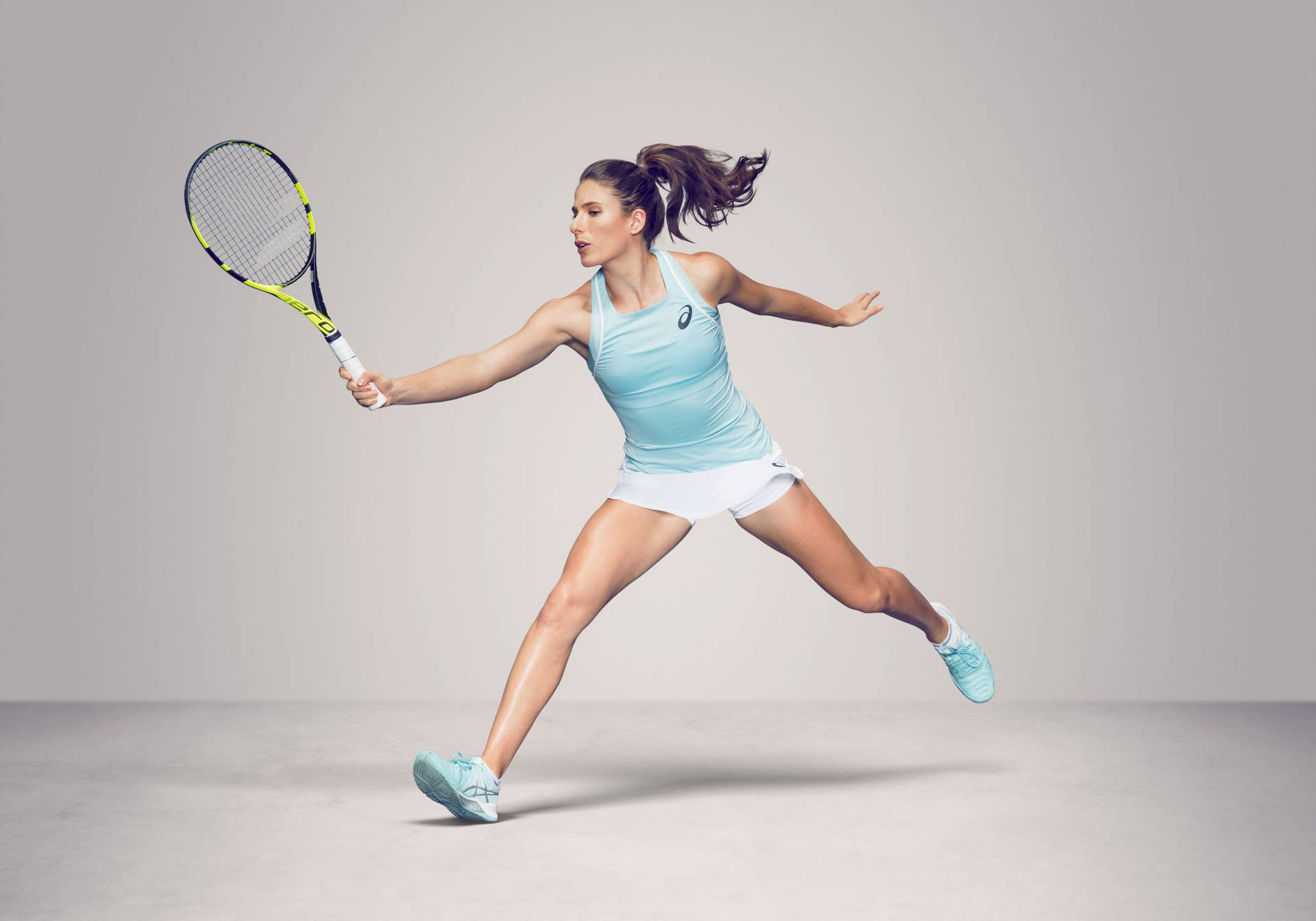 Johanna Konta Asics Photoshoot Background