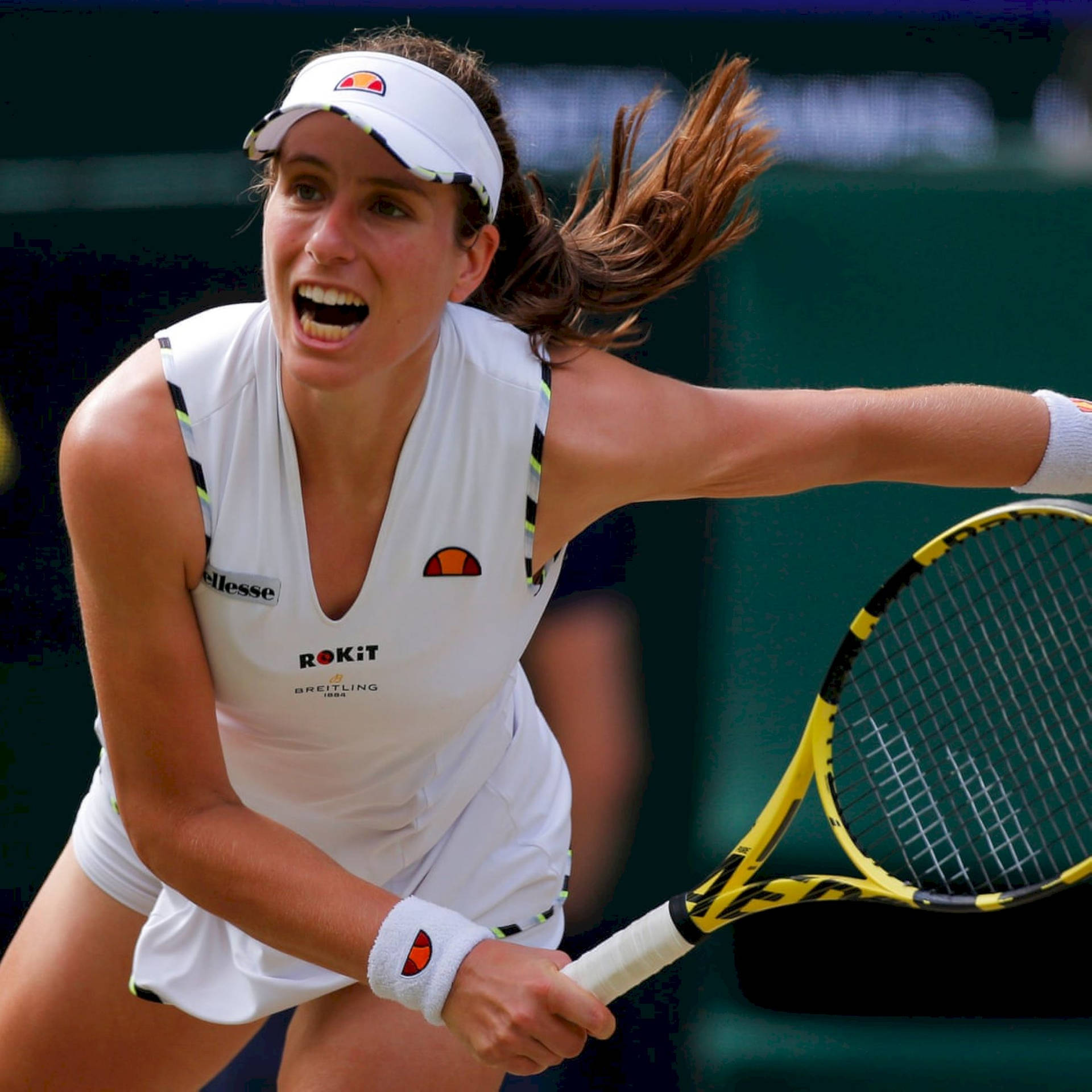 Johanna Konta Determined Expression Background