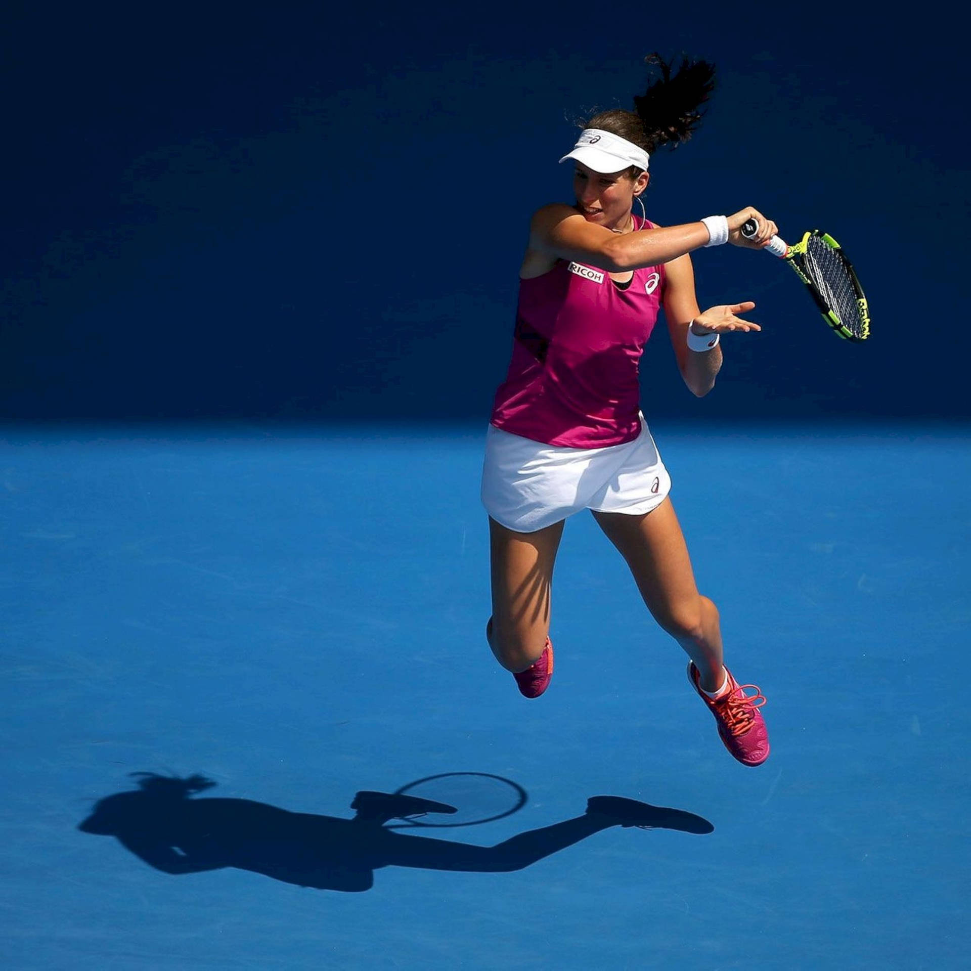 Johanna Konta Jumping Shadow