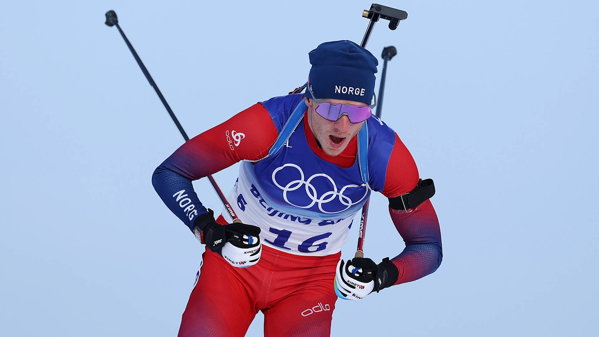 Johannes Thingnes Boe Biathlon 2022 Olympic Games Background