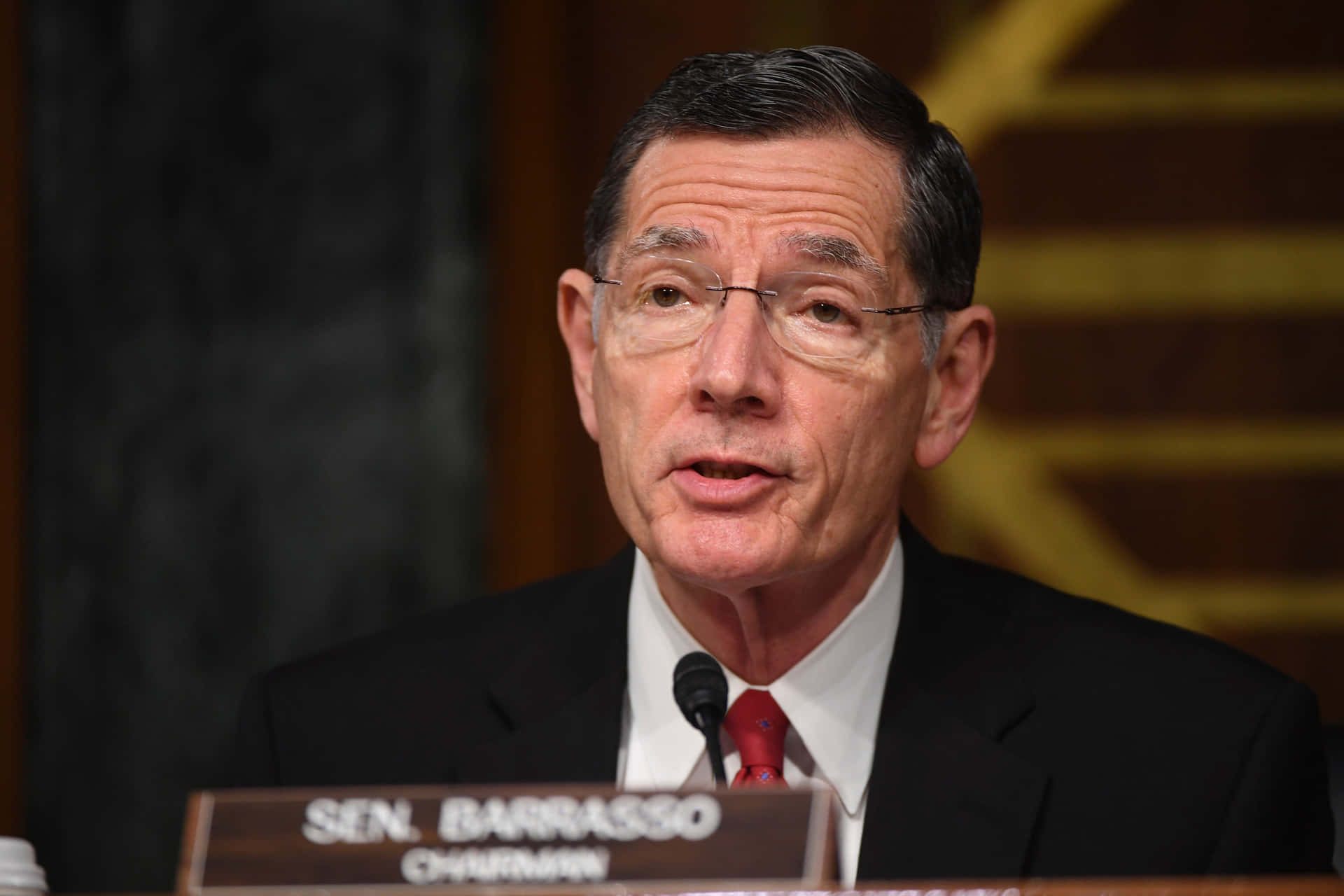John Barrasso In The Senate Background