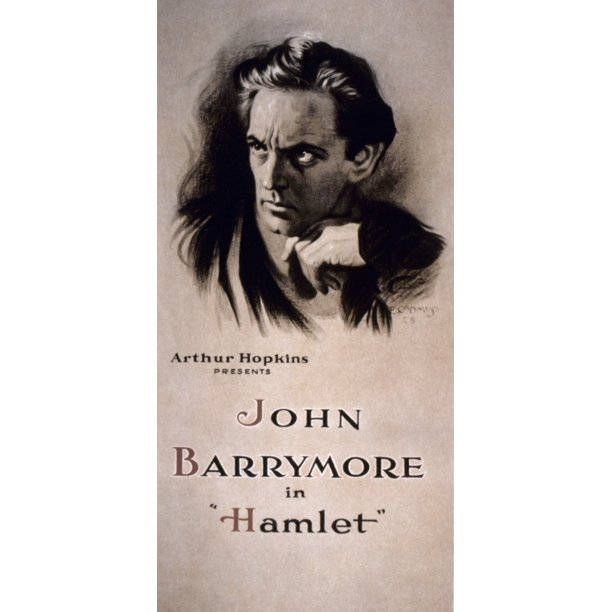 John Barrymore Hamlet Poster Background