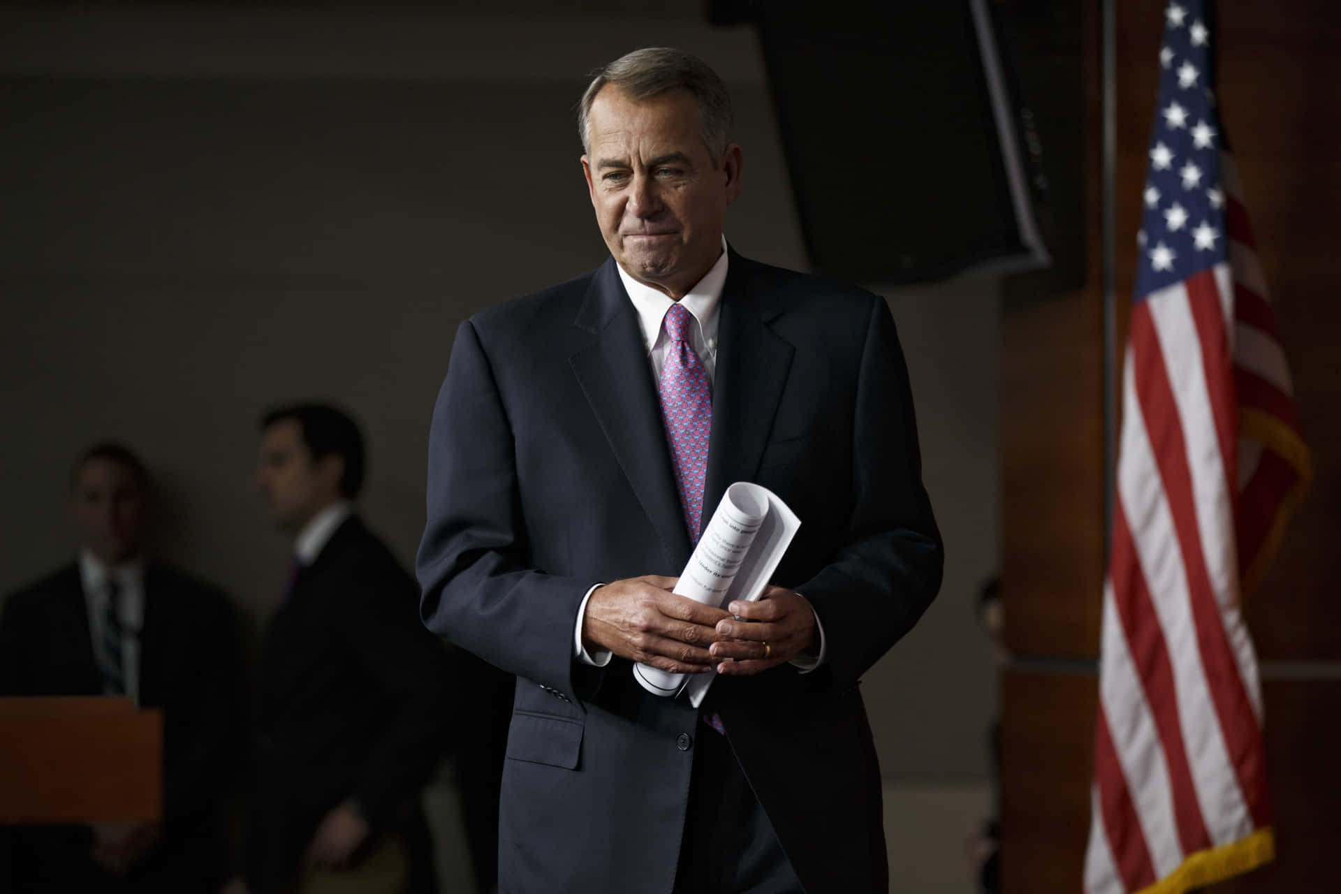 John Boehner Holding Papers Background