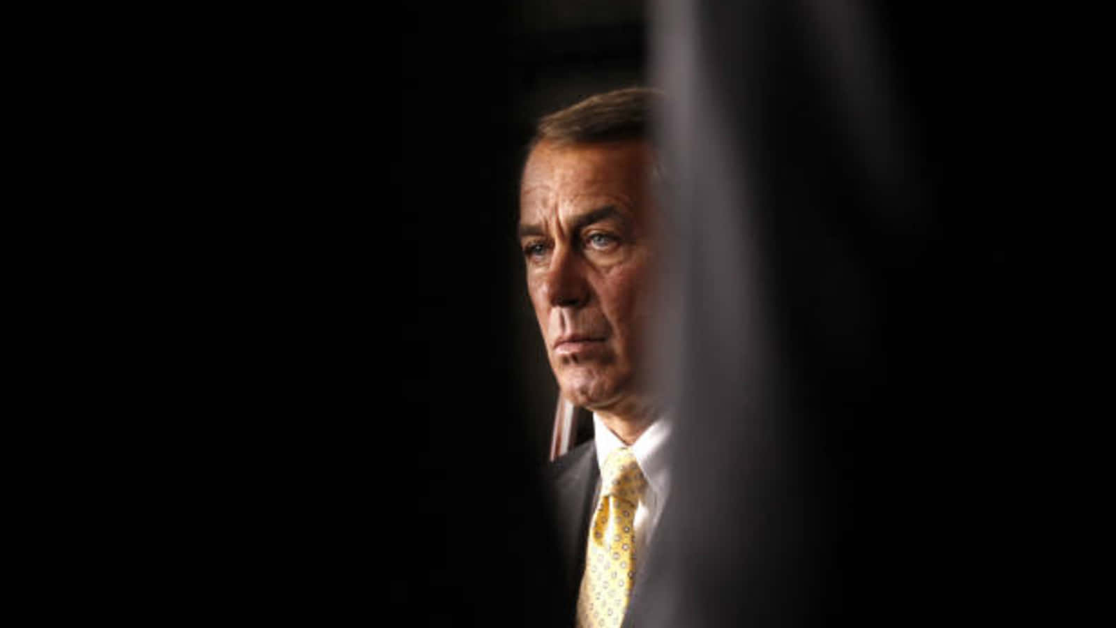John Boehner Somber Expression Background